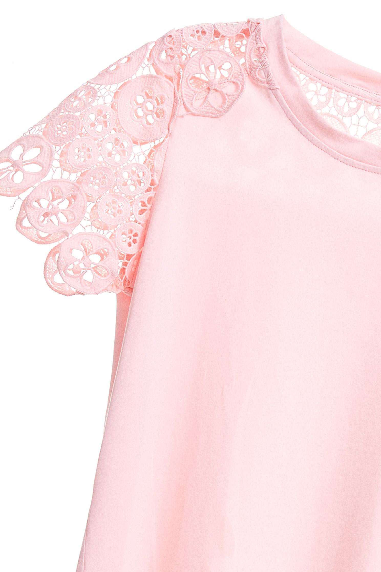 Lace stitching design top