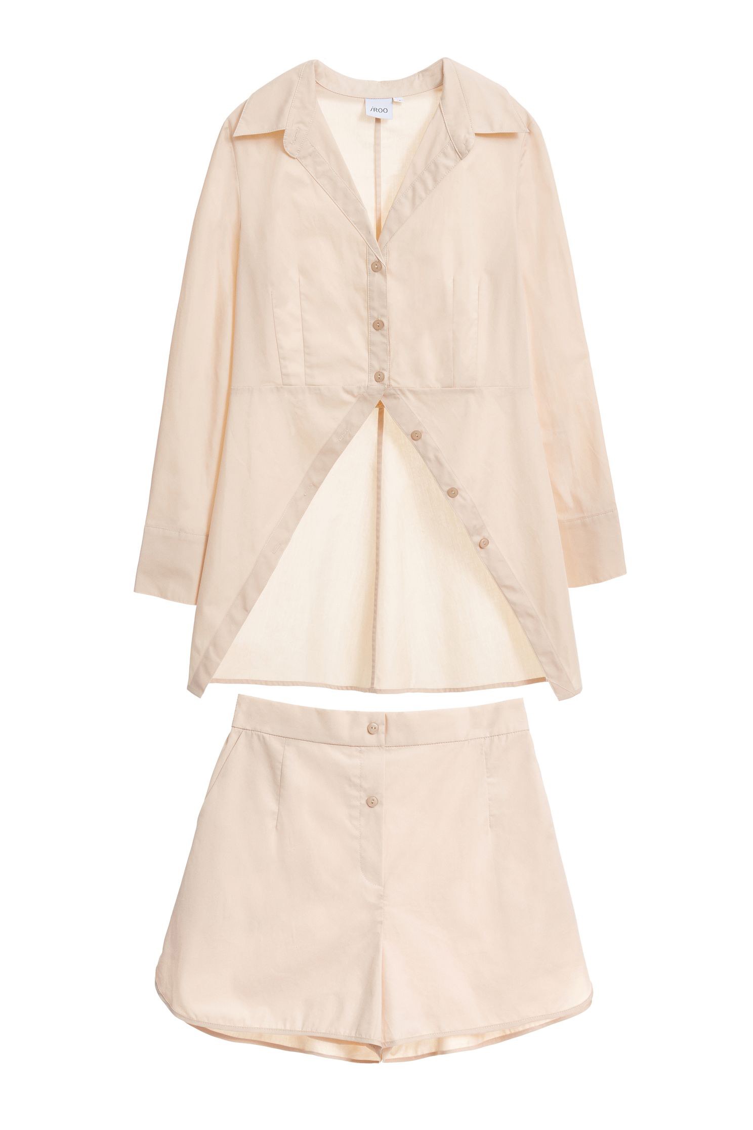 Shirt Shorts Set,top,onlinelimitededition,shorts,blouse