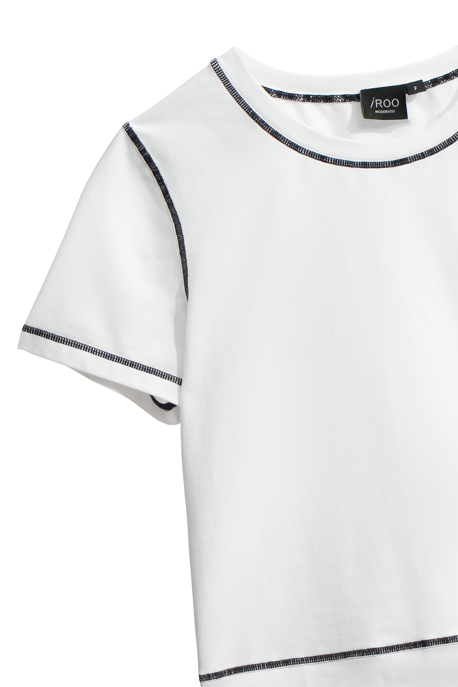 海軍藍爬線裝飾設計Ｔ海軍藍爬線裝飾設計Ｔ,T-Shirt,上衣,人氣商品,春夏穿搭,白色上衣,純棉