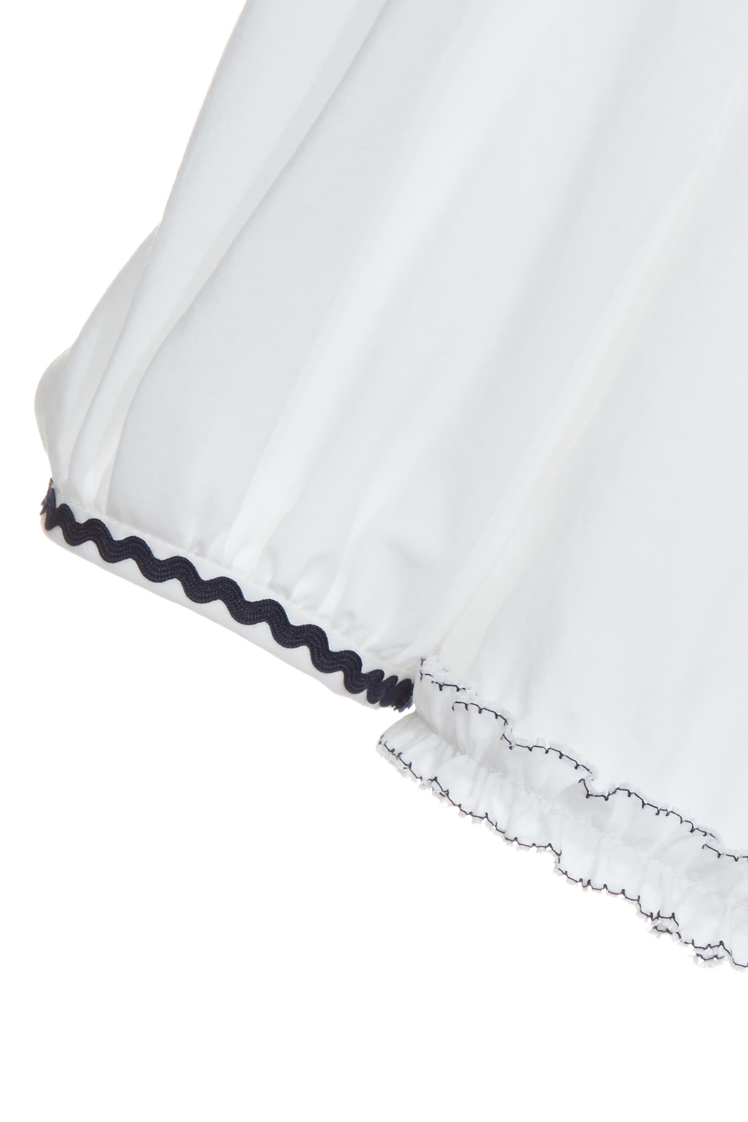 綴暮色藍織帶上衣綴暮色藍織帶上衣,V領上衣,上班OL穿搭,上衣,春夏穿搭,荷葉,蝴蝶結,透膚上衣