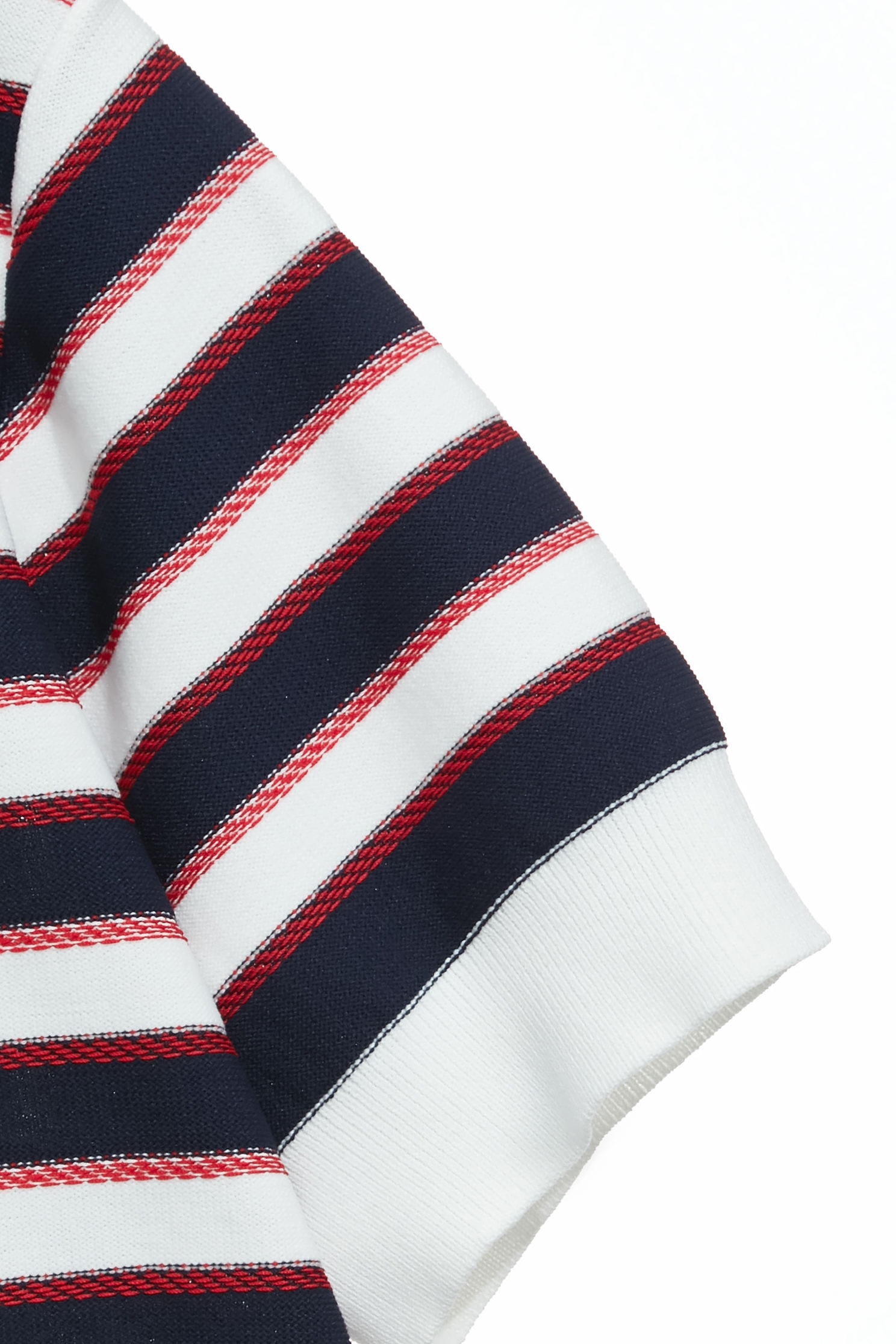 配條縫釦短袖針織上衣配條縫釦短袖針織上衣,上衣,春夏穿搭,條紋,針織,針織衫