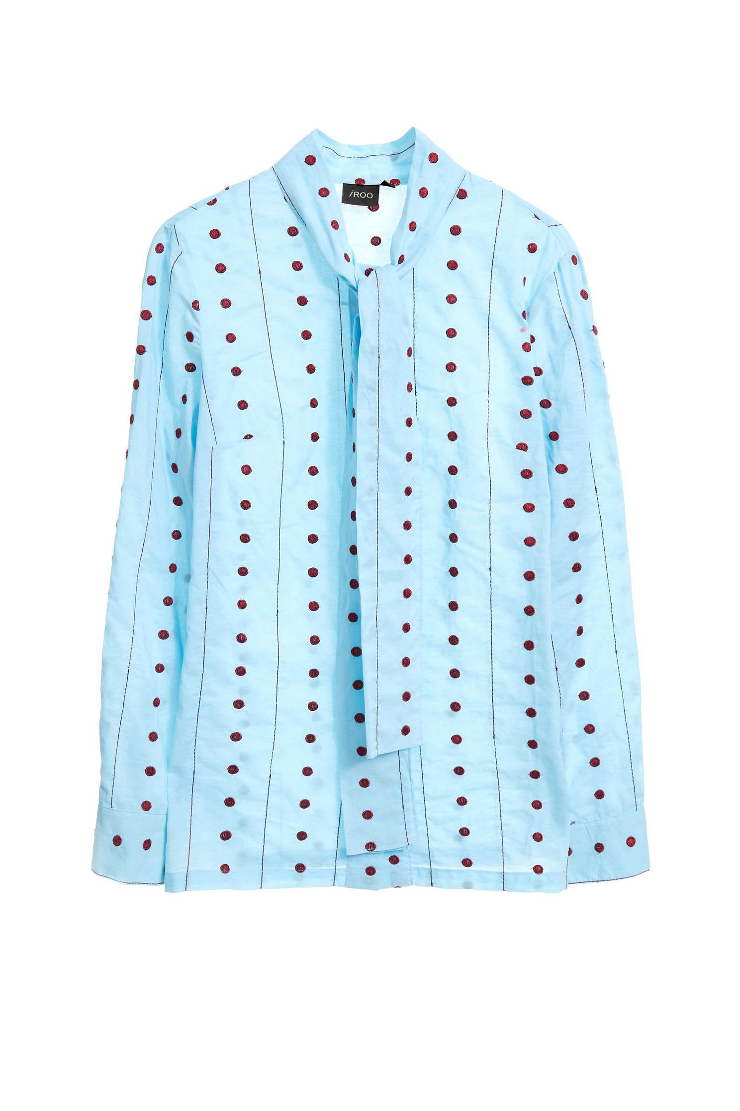 printed knotted shirt,Blouse,Fairlsle life,長袖上衣