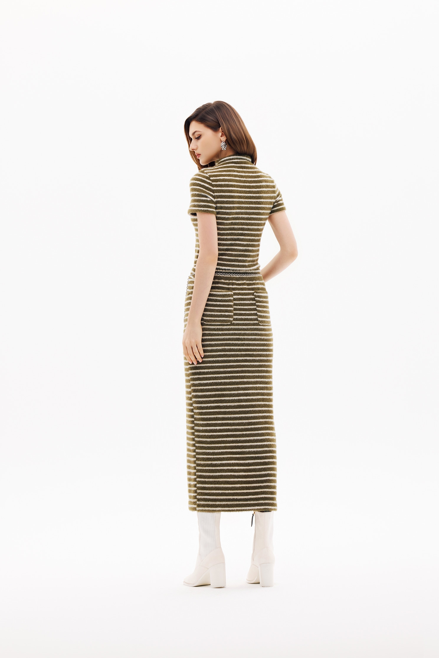 酸橙綠條紋單品上衣酸橙綠條紋單品上衣,上衣,人氣商品,春夏穿搭,時髦成套搭配,條紋