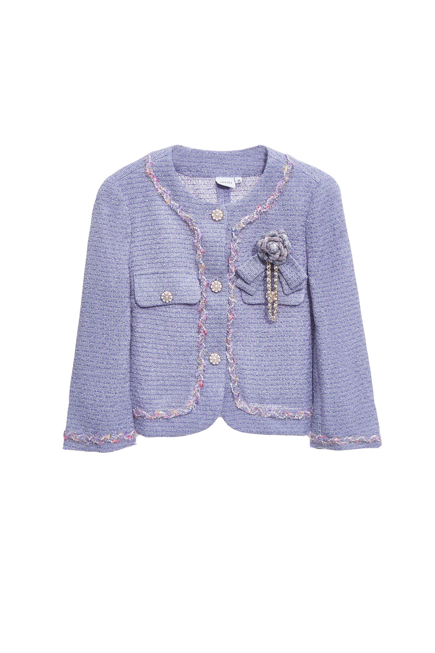 小香風神秘紫花呢紗外套小香風神秘紫花呢紗外套,一般外套,人氣商品,外套,小香風,春夏穿搭