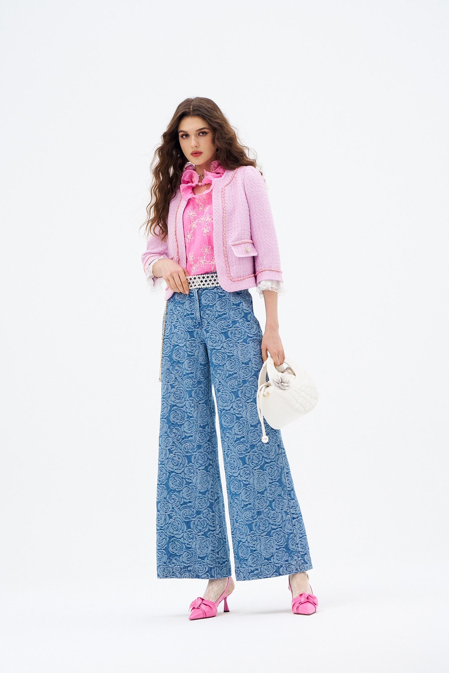 輕柔薰衣草小香風外套輕柔薰衣草小香風外套,一般外套,人氣商品,外套,小香風,時髦成套搭配,毛呢花呢,秋冬穿搭,荷葉