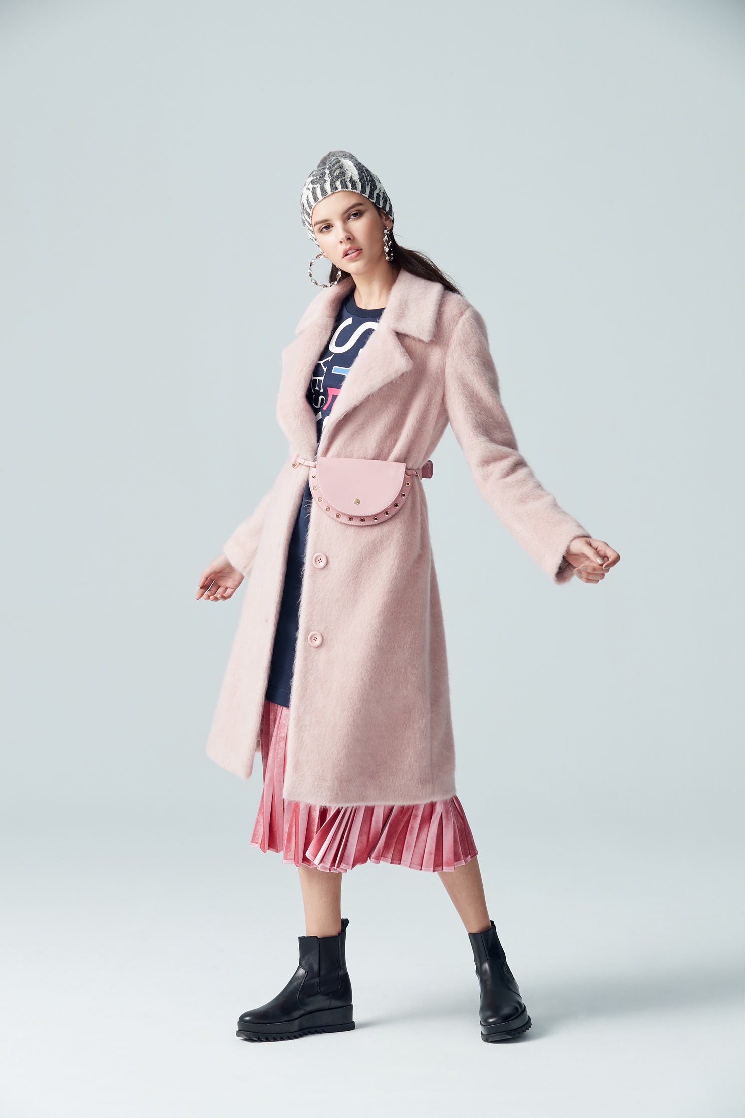pink ladies popular pairy coat,外套,Long Coat,long coat,長袖外套