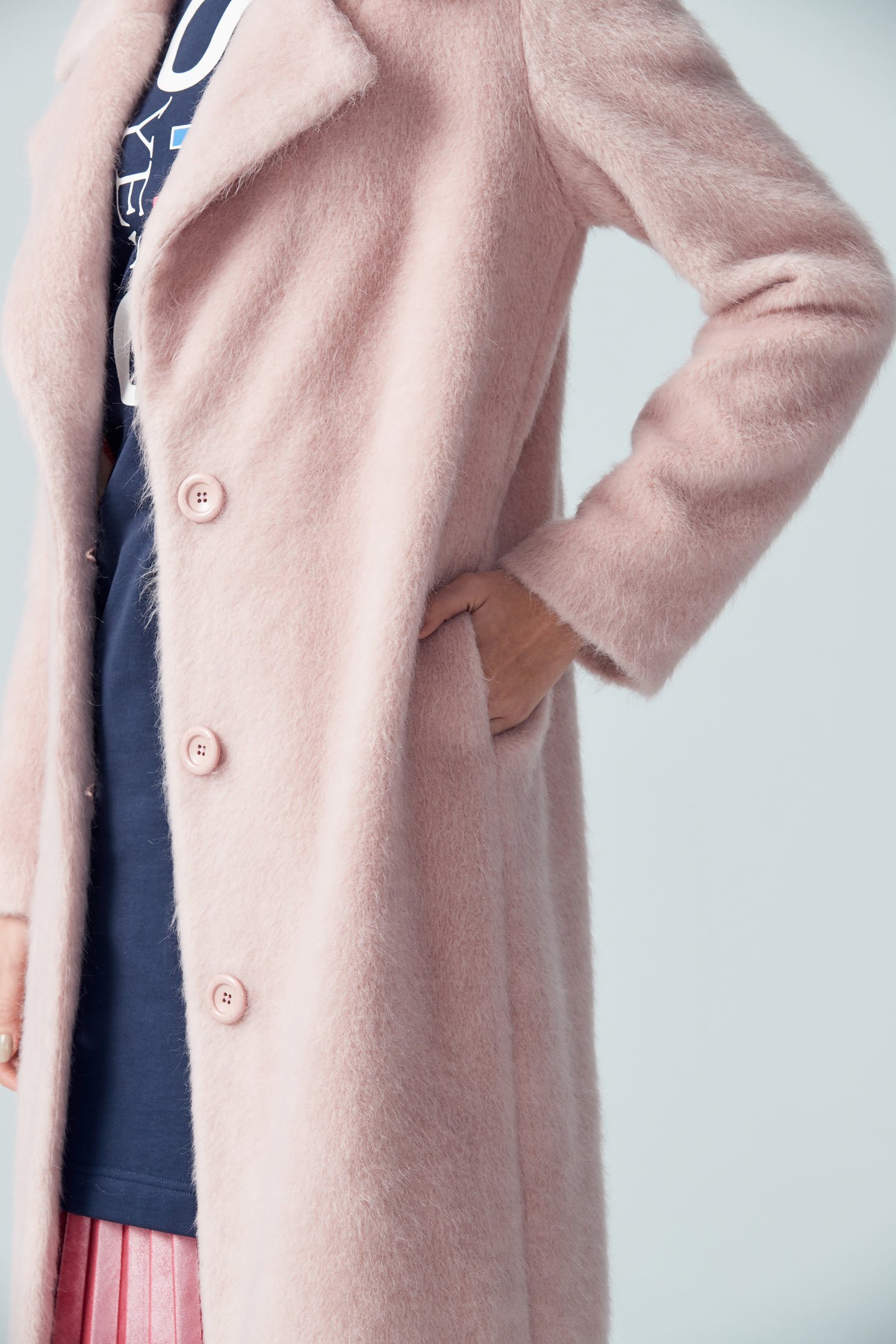 pink ladies popular pairy coat,外套,Long Coat,long coat,長袖外套