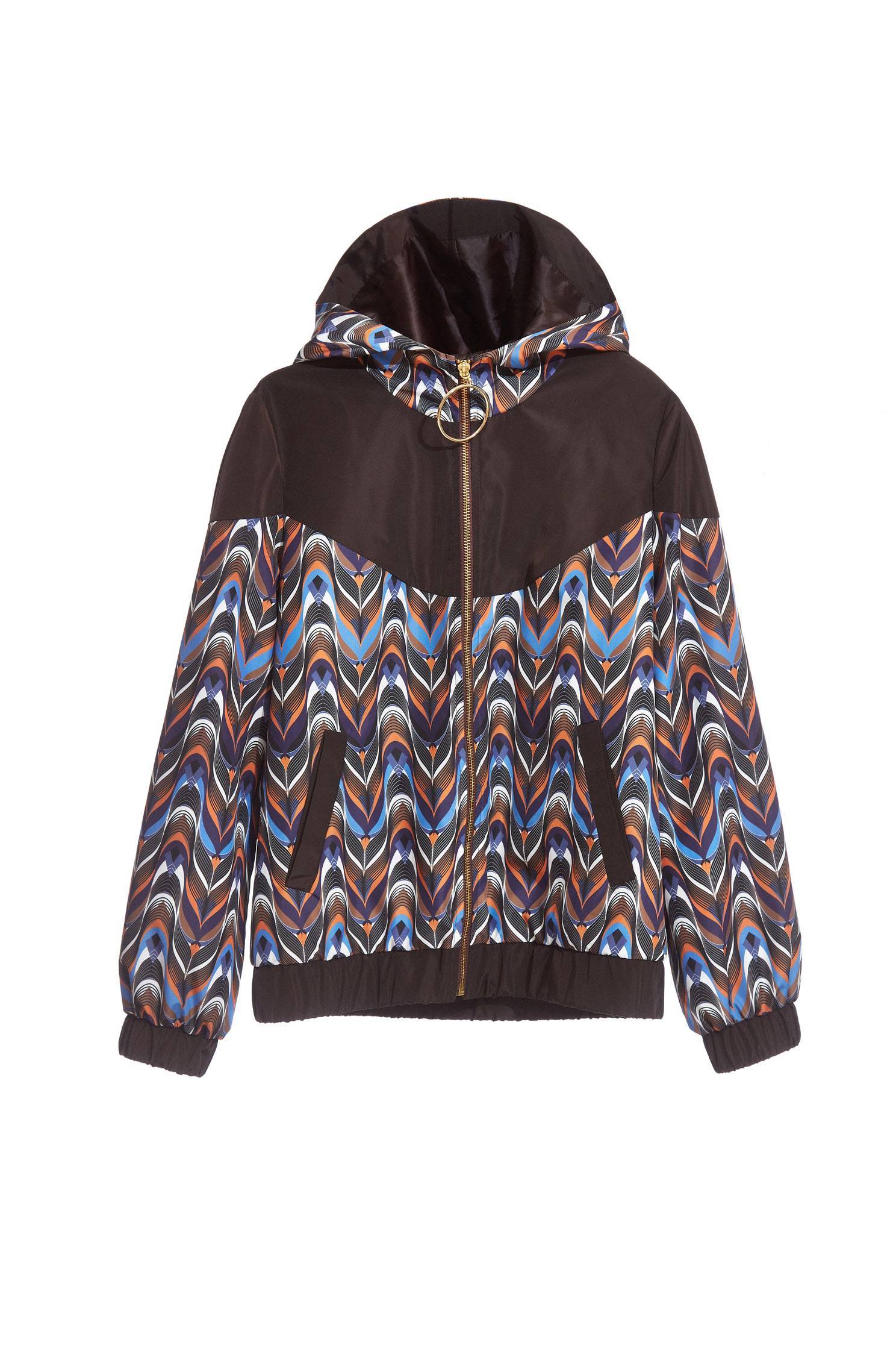 Stitching pattern popular design short-sleeved jacket,outerwear,hoodiejacket,longsleeveouterwear
