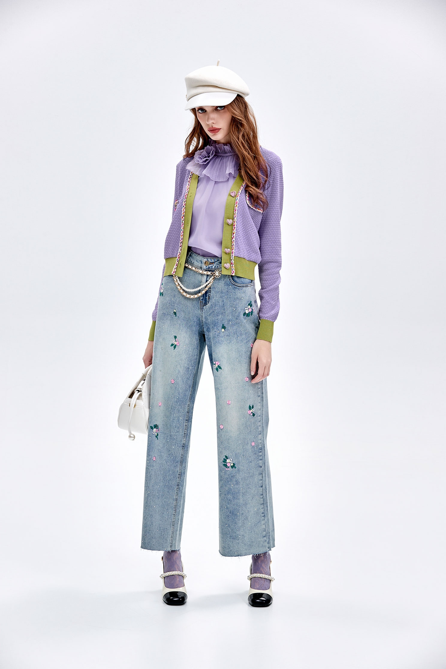 小香風五彩鑲邊針織外套小香風五彩鑲邊針織外套,一般外套,外套,小香風,毛呢花呢,派對特輯,秋冬穿搭,針織,針織外套