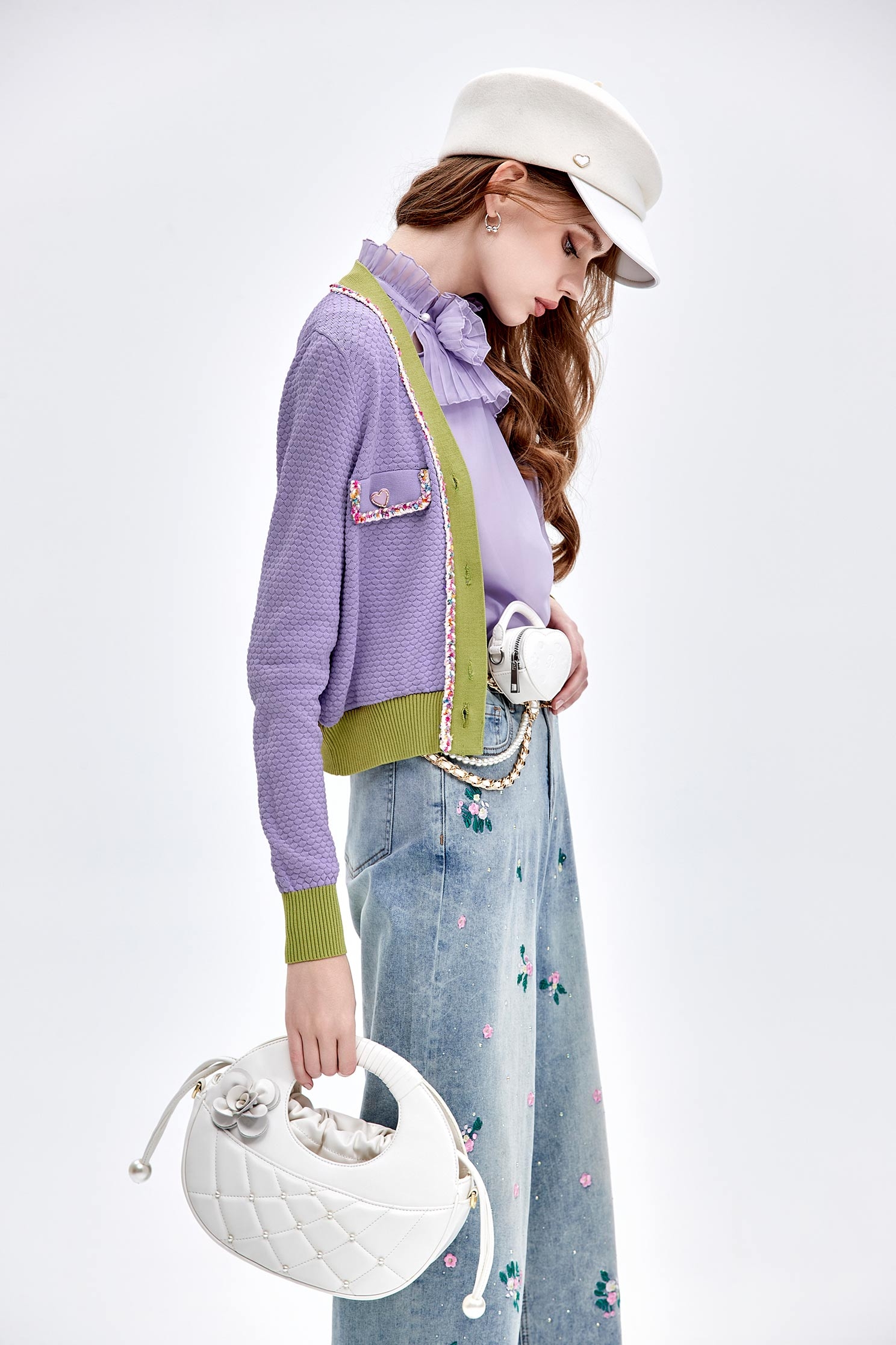 小香風五彩鑲邊針織外套小香風五彩鑲邊針織外套,一般外套,外套,小香風,毛呢花呢,派對特輯,秋冬穿搭,針織,針織外套