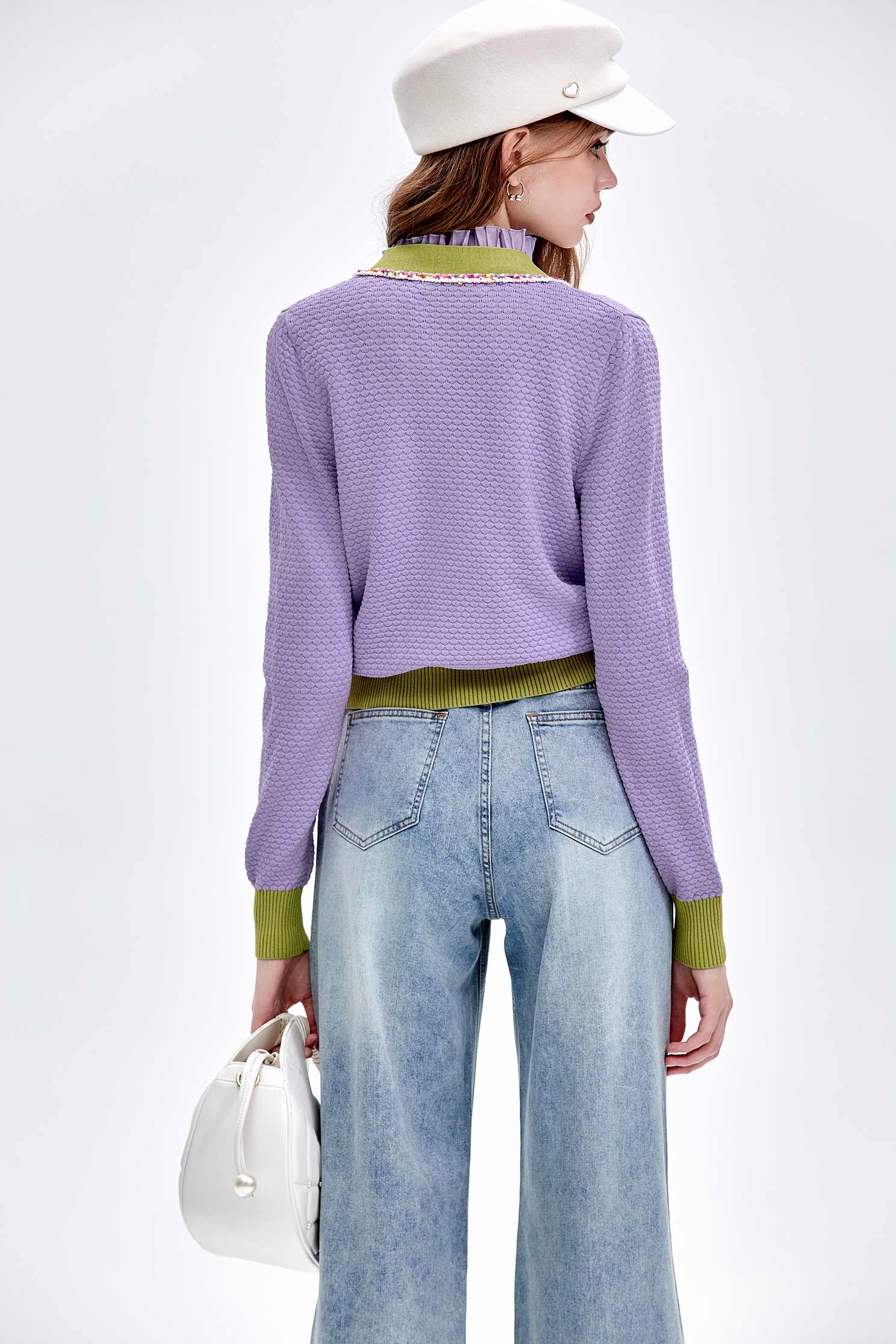 小香風五彩鑲邊針織外套小香風五彩鑲邊針織外套,一般外套,外套,小香風,毛呢花呢,派對特輯,秋冬穿搭,針織,針織外套