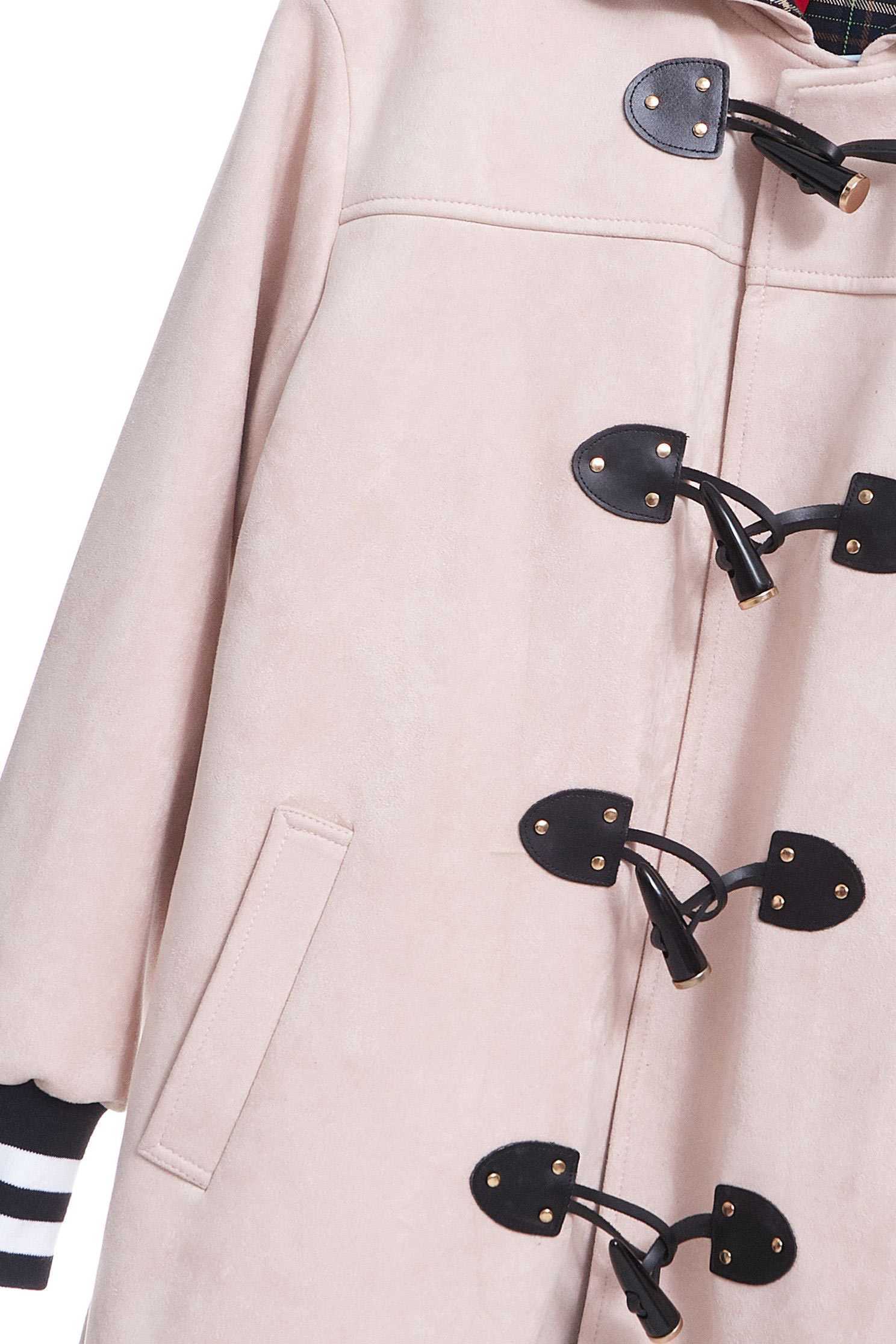 Horn bucklehood coat,jacket,coldforwinter,outerwear,hoodiejacket,longcoat,longsleeveouterwear