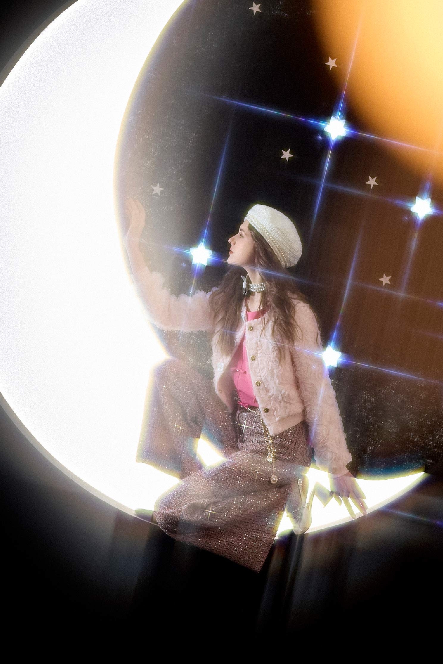 薔薇粉立體花卉外套薔薇粉立體花卉外套,一般外套,人氣商品,刺繡,外套,秋冬穿搭,花花世界