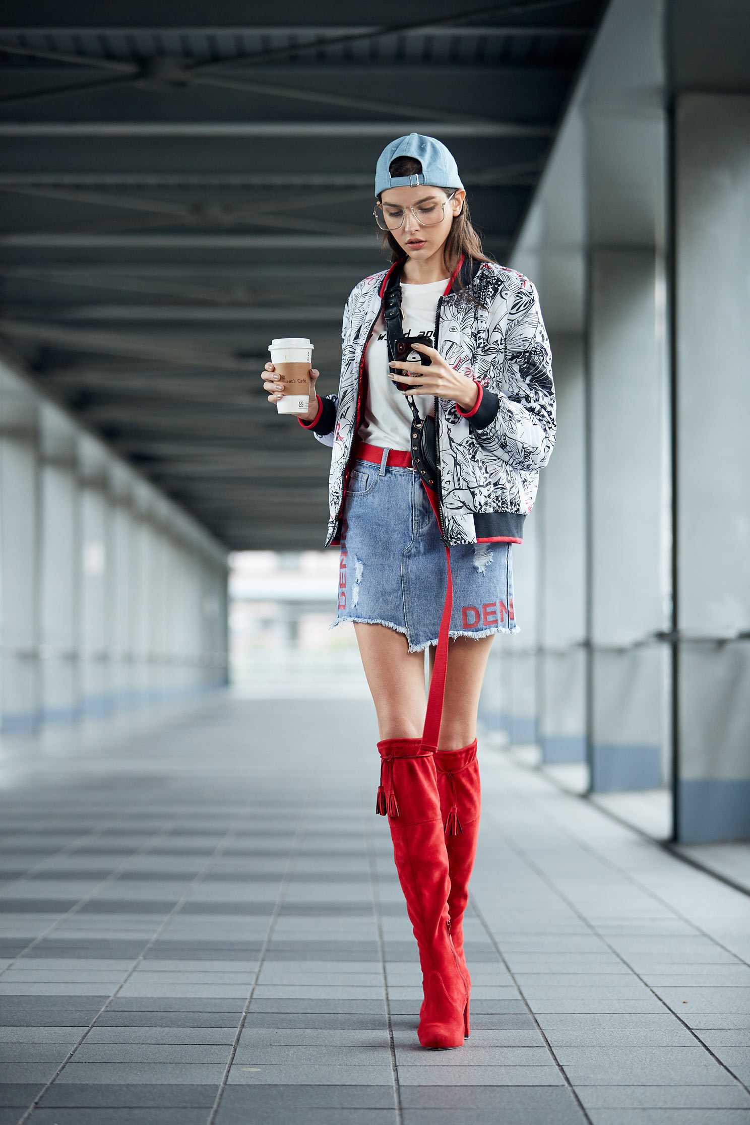 printed bomber jacket high fashion,jacket,outerwear,longsleeveouterwear