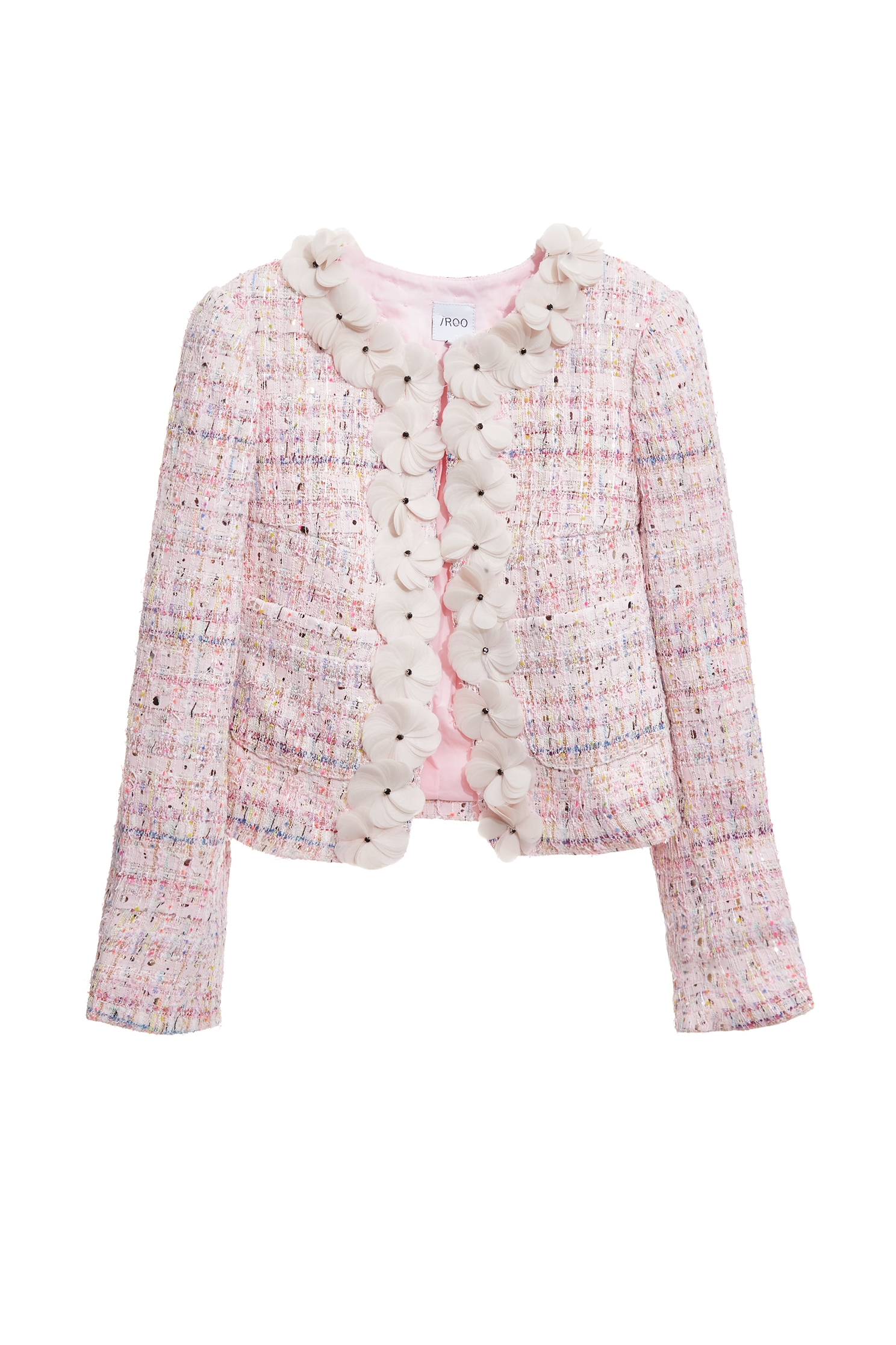 小香風光澤感花呢紗外套小香風光澤感花呢紗外套,一般外套,外套,小香風,小香風外套,時髦成套搭配,秋冬穿搭,約會特輯,花花世界