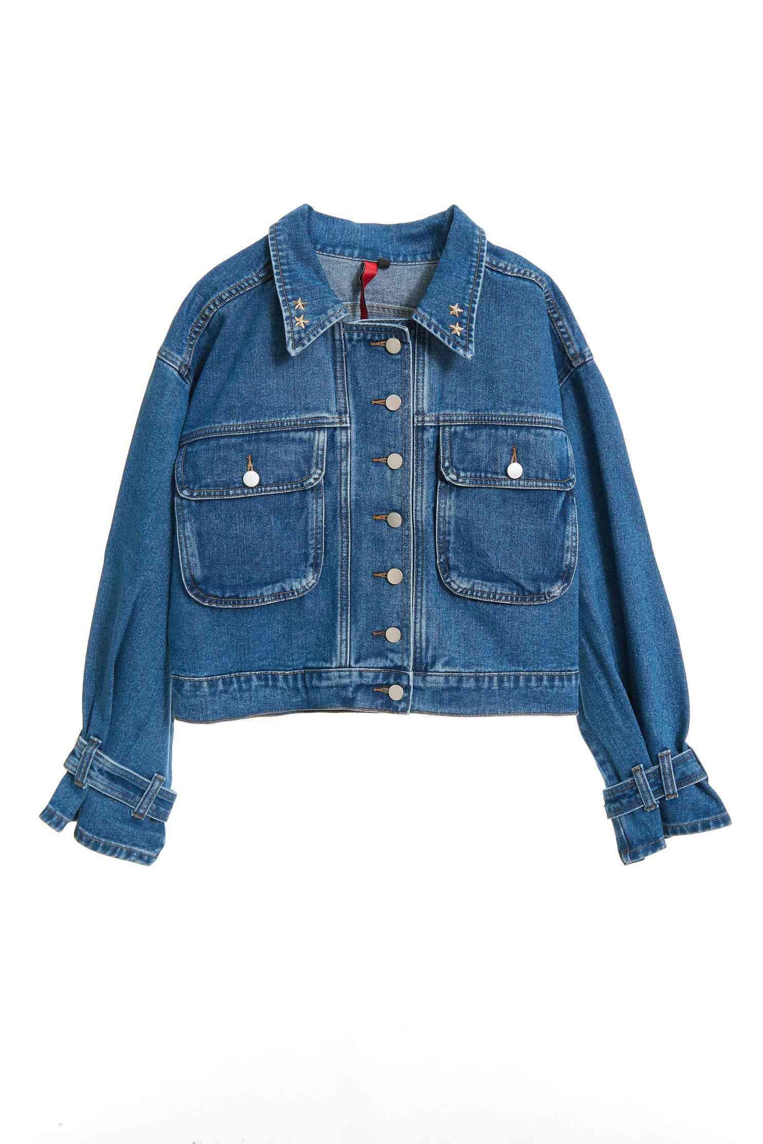 Trench coat cuffs denim jacket,Tanning,外套,cowboy,Denim Jacket,Cotton,長袖外套