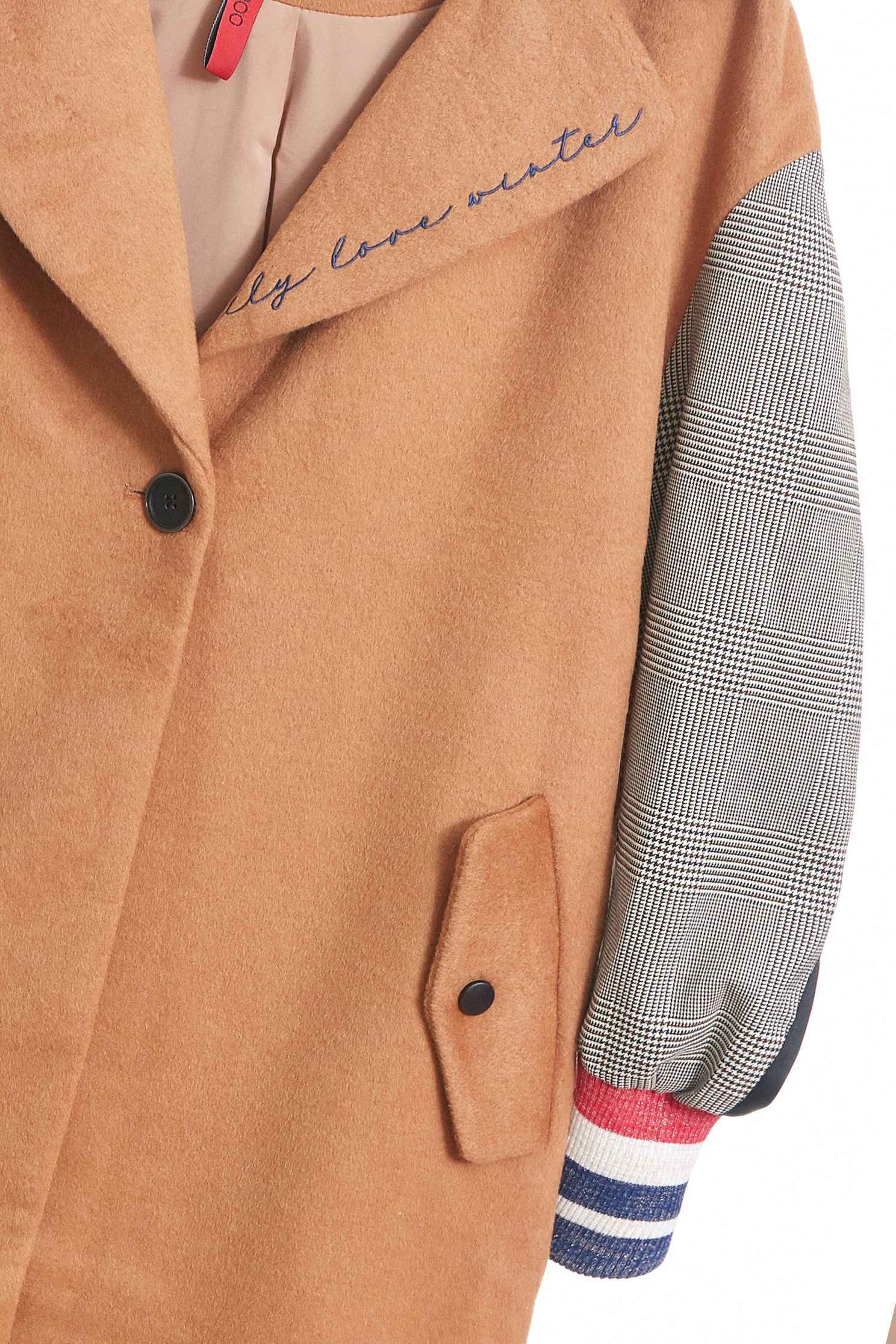 contrast wool coat,外套,Long Coat,long coat,長袖外套,Air Signs