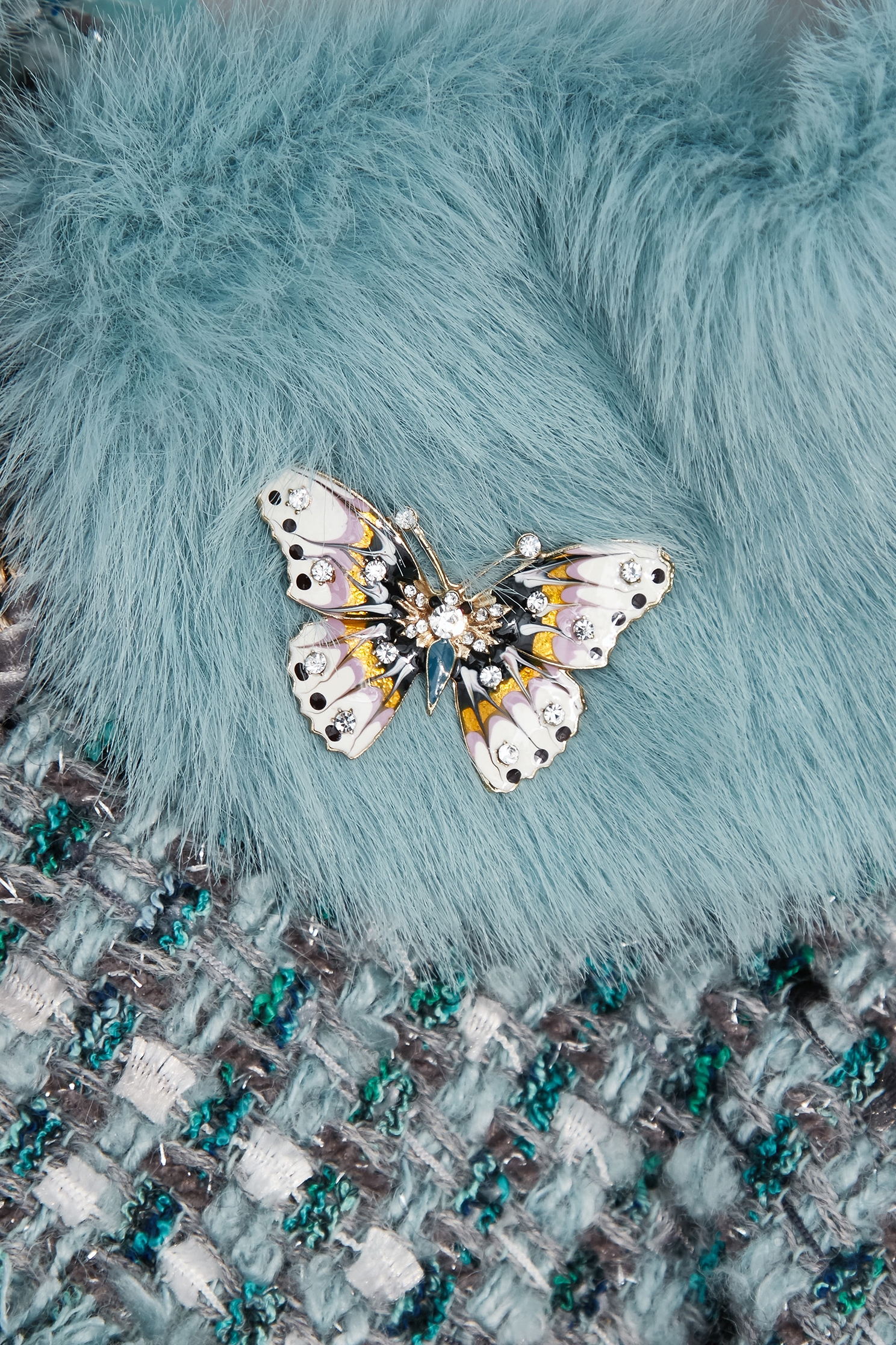 海藍寶石花呢紗外套海藍寶石花呢紗外套,一般外套,人氣商品,外套,小香風,小香風外套,時髦成套搭配,派對特輯,秋冬穿搭