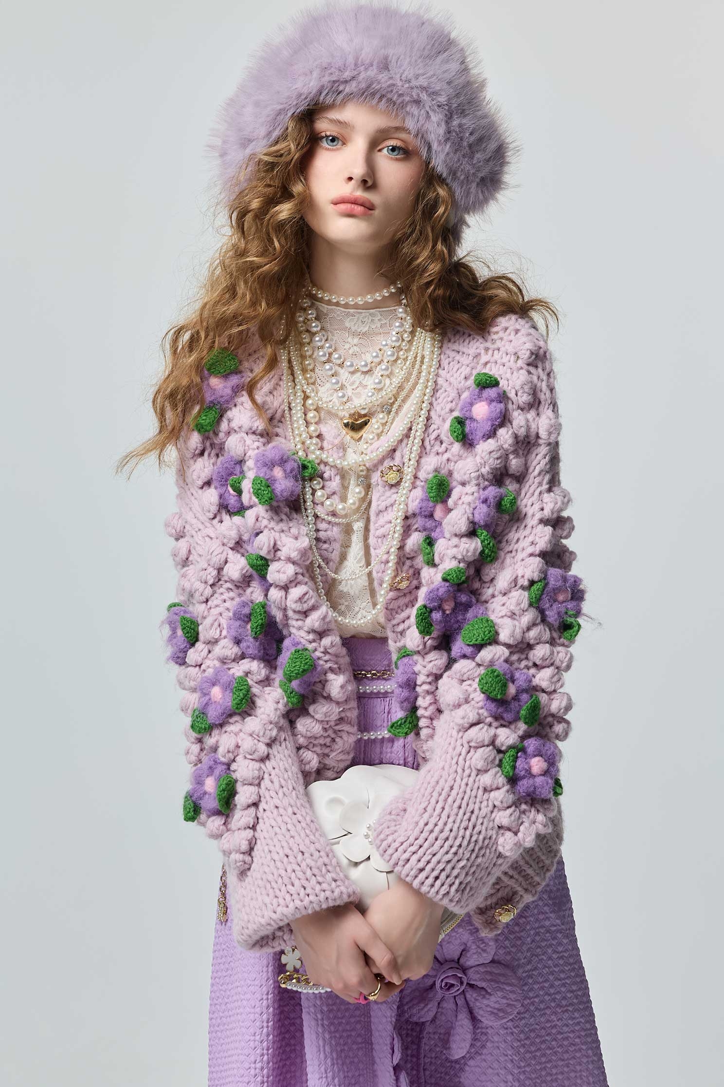 粉紅雪糕色粗針針織外套粉紅雪糕色粗針針織外套,人氣商品,外套,派對特輯,秋冬穿搭,約會特輯,花花世界,針織,針織外套