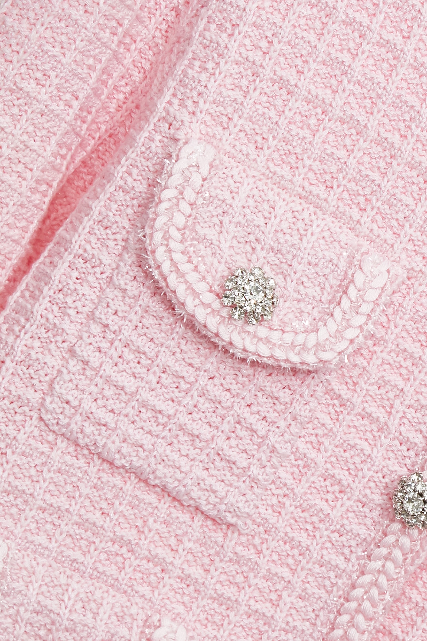 粉色小香風針織外套粉色小香風針織外套,一般外套,上班OL穿搭,人氣商品,外套,小香風,春夏穿搭,約會特輯,針織,針織外套