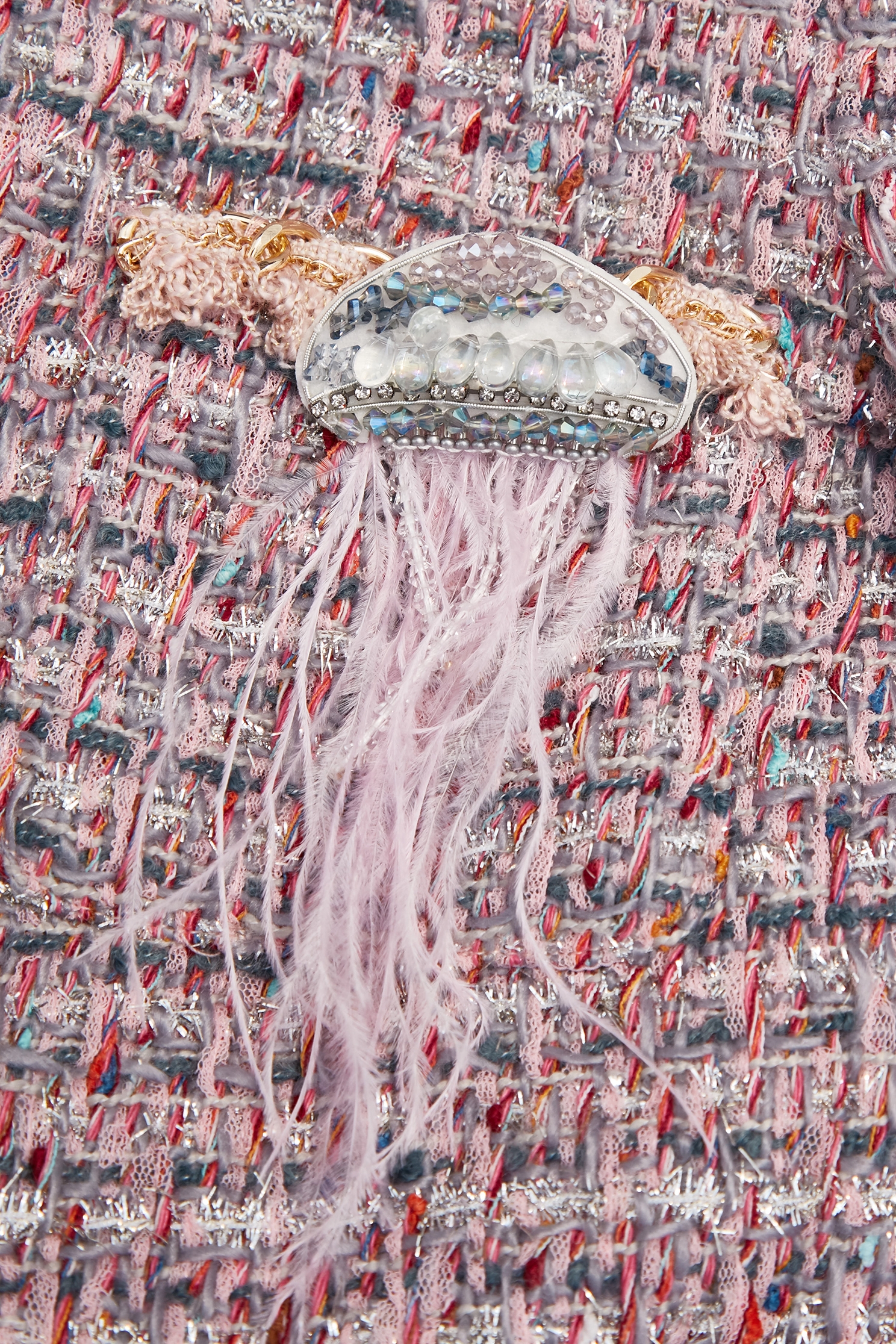 小香風銀蔥花呢紗外套小香風銀蔥花呢紗外套,一般外套,外套,小香風,小香風外套,時髦成套搭配,派對特輯,秋冬穿搭