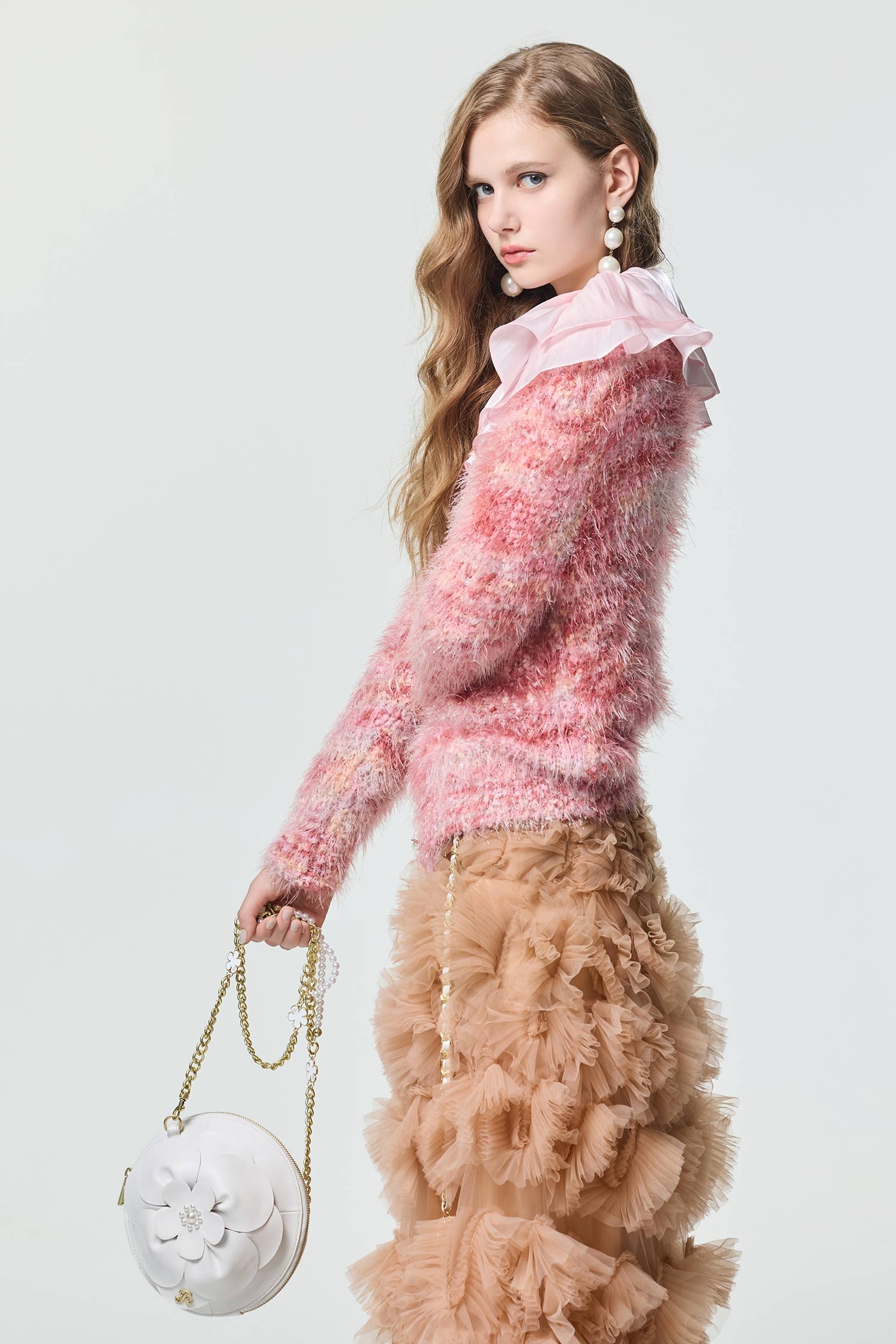 玫瑰可露麗閃光針織外套玫瑰可露麗閃光針織外套,人氣商品,外套,春夏穿搭,珍珠,約會特輯,針織,針織外套