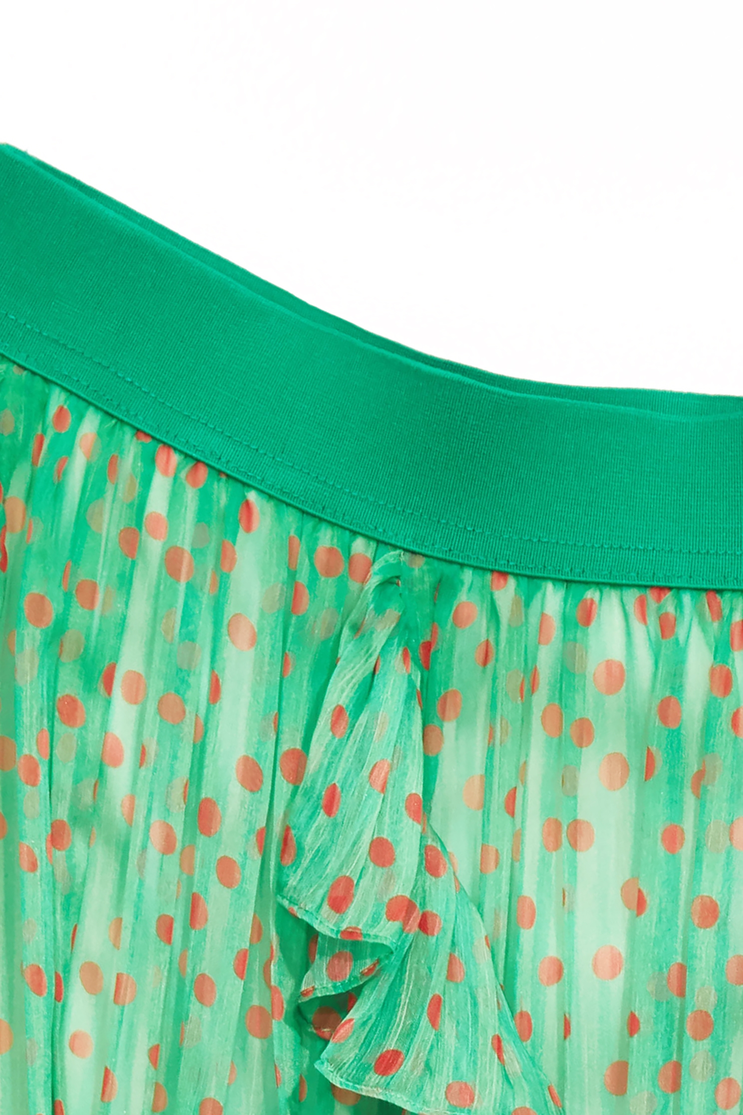 落日珊瑚點點雪紡長裙落日珊瑚點點雪紡長裙,春夏穿搭,荷葉,長裙,雪紡,雪紡裙,雪紡長裙