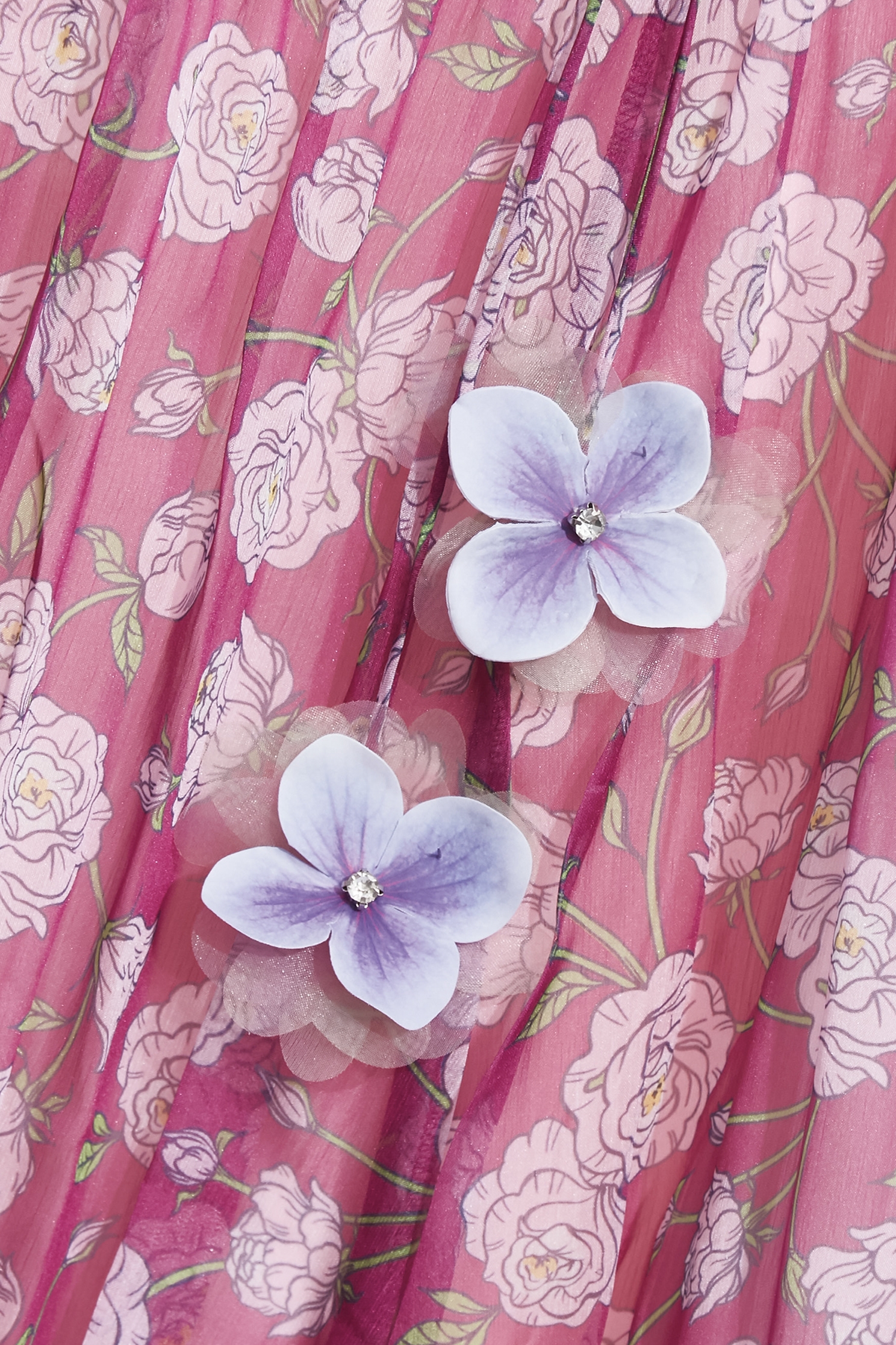粉霜色浪漫薔薇印花長裙粉霜色浪漫薔薇印花長裙,春夏穿搭,荷葉,雪紡,雪紡裙