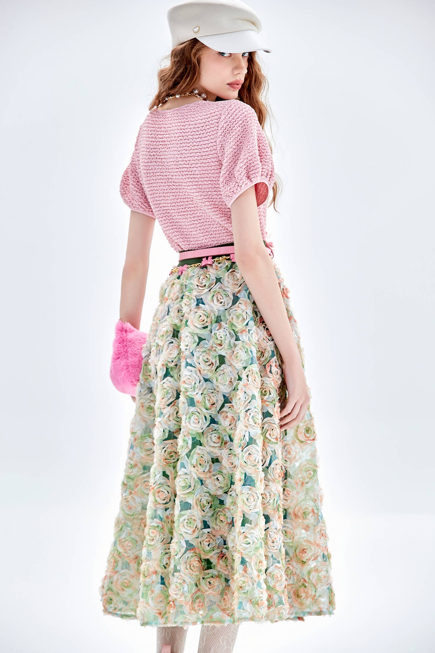 以色列綠玫瑰長裙以色列綠玫瑰長裙,刺繡,派對特輯,秋冬穿搭,紗裙,網紗,花花世界,長裙