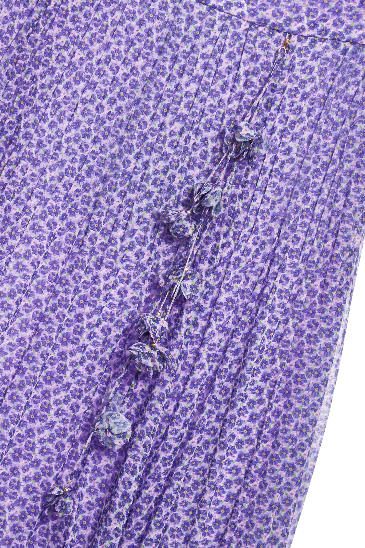 浪漫美人櫻印花雪紡長裙浪漫美人櫻印花雪紡長裙,時髦成套搭配,秋冬穿搭,約會特輯,花花世界,荷葉,長裙,雪紡,雪紡裙,雪紡長裙