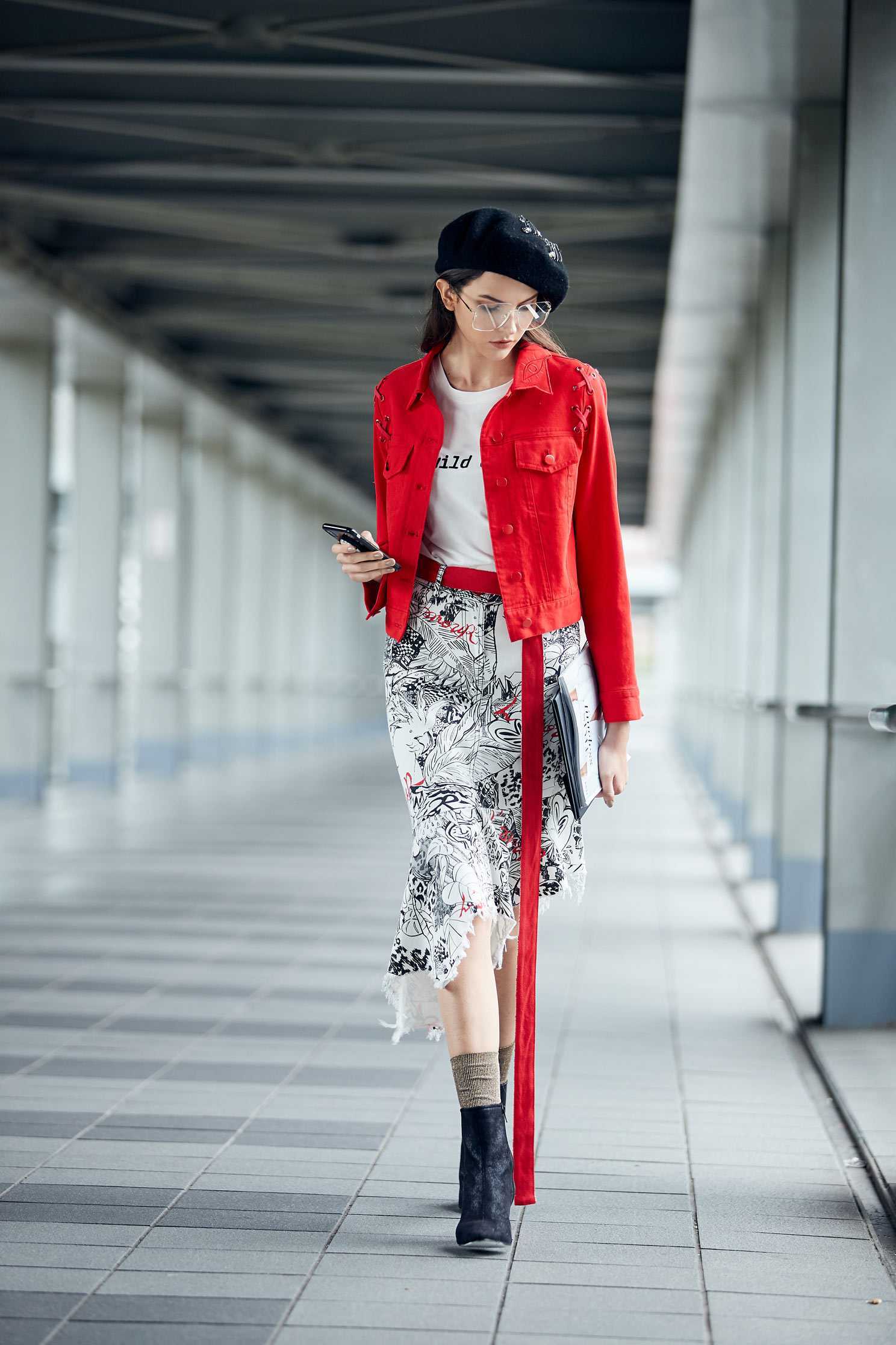 Irregular Fish Tail Middle Length Skirt,longskirt