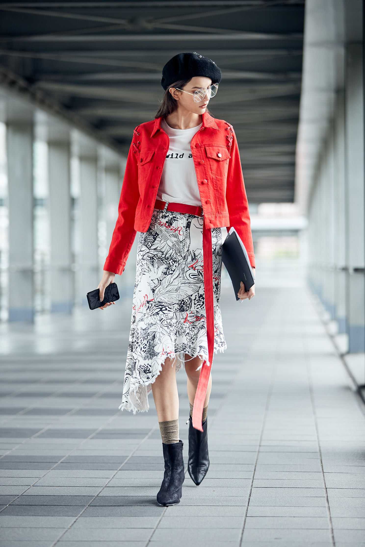 Irregular Fish Tail Middle Length Skirt,longskirt