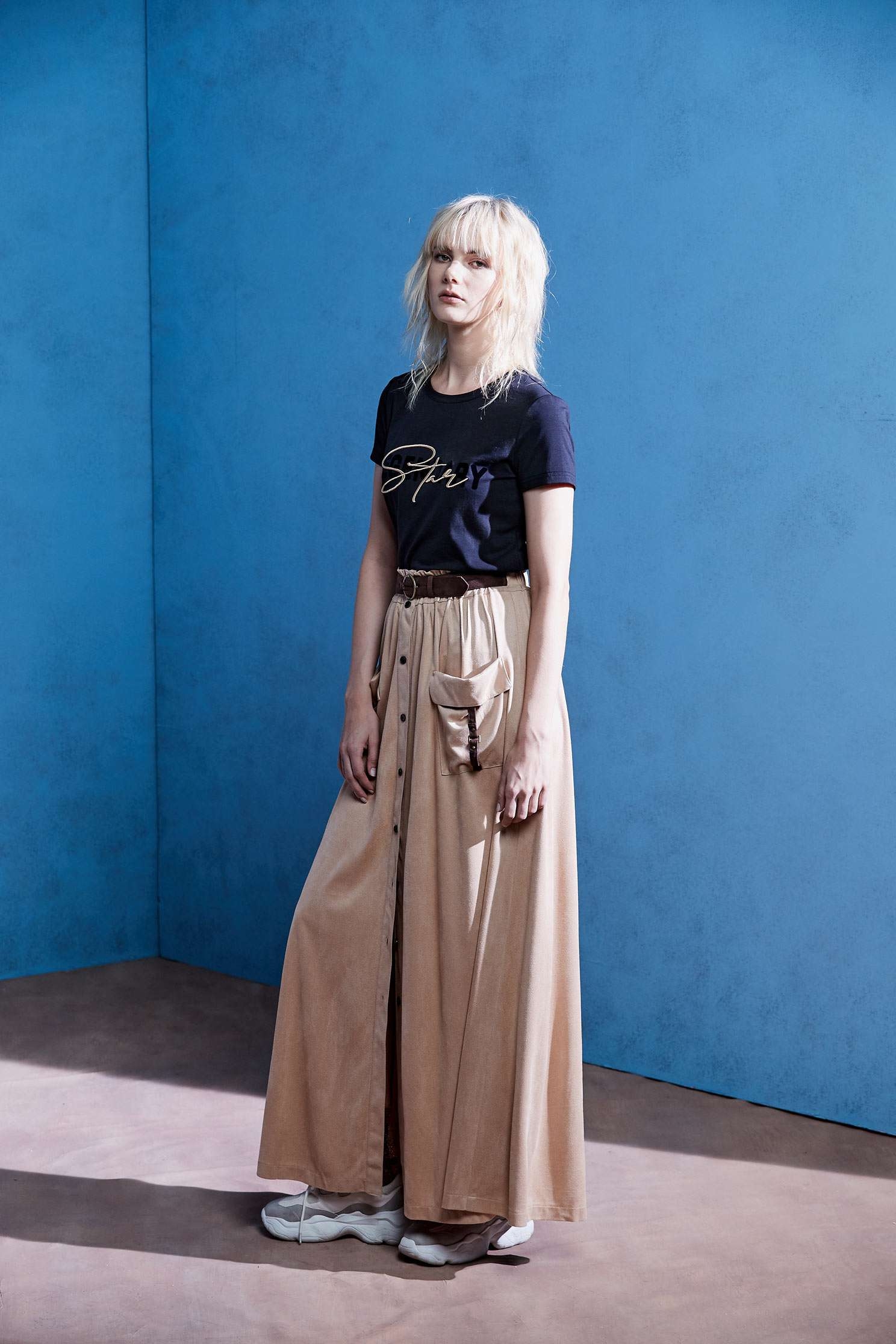 FAUX SUEDE skirt,Long Skirt,Air Signs