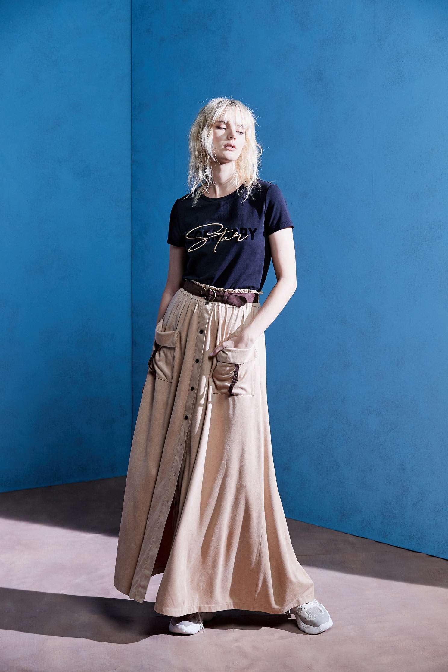 FAUX SUEDE skirt,Long Skirt,Air Signs