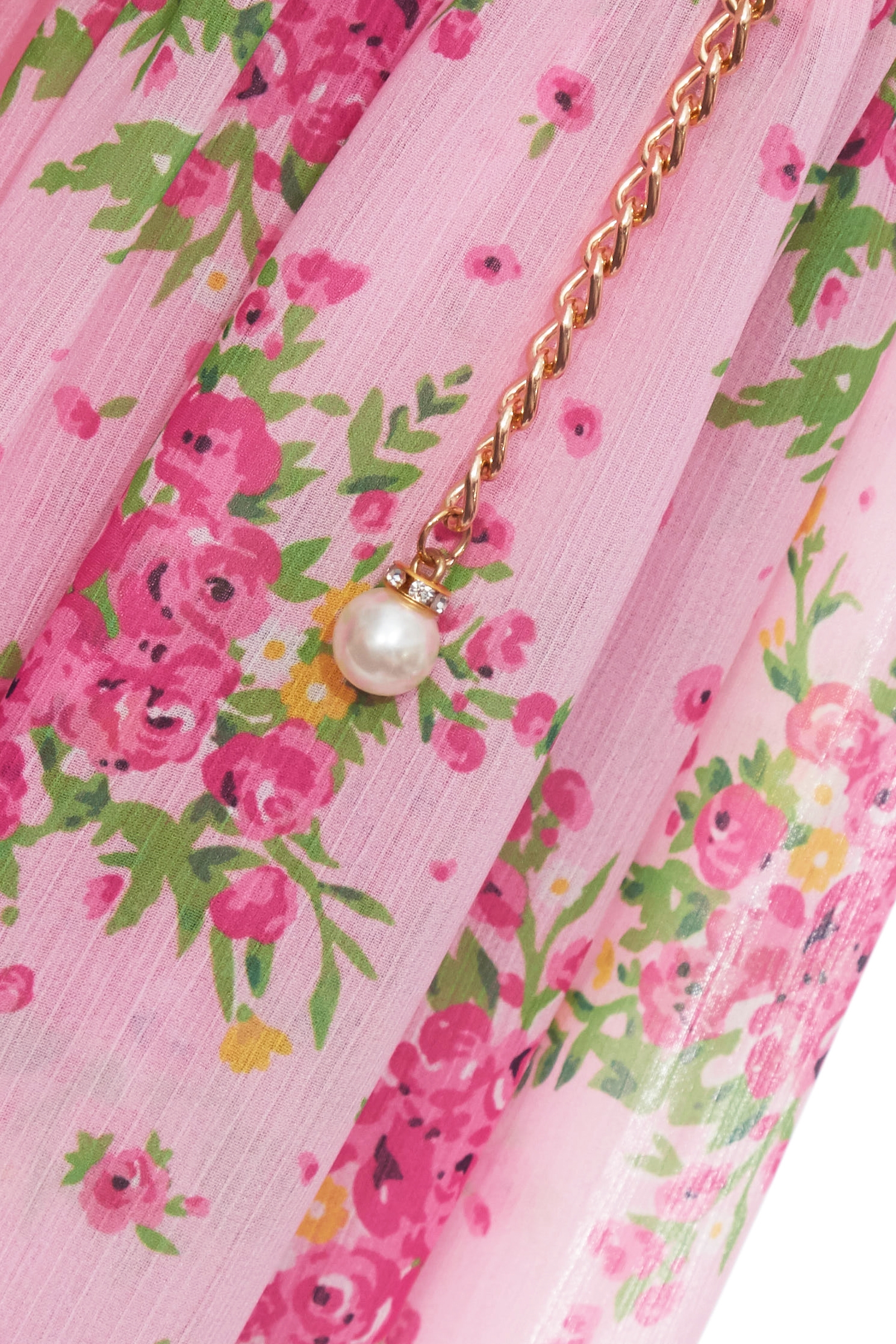 玫瑰捧花印花裙玫瑰捧花印花裙,春夏穿搭,網裙,花花世界,雪紡,雪紡裙,雪紡長裙