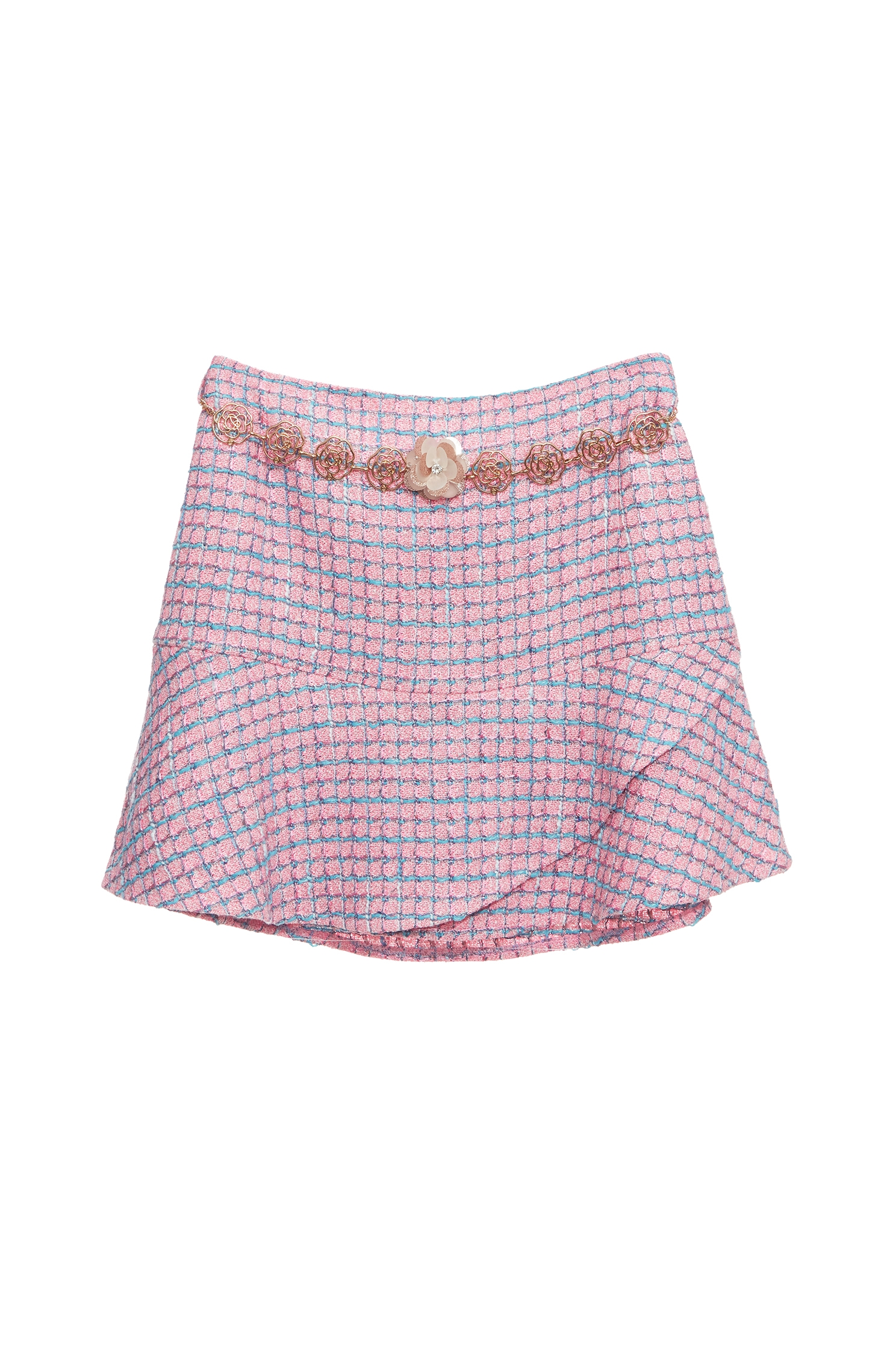 澄澈青藍格紋短裙澄澈青藍格紋短裙,春夏穿搭,時髦成套搭配,格紋,約會特輯