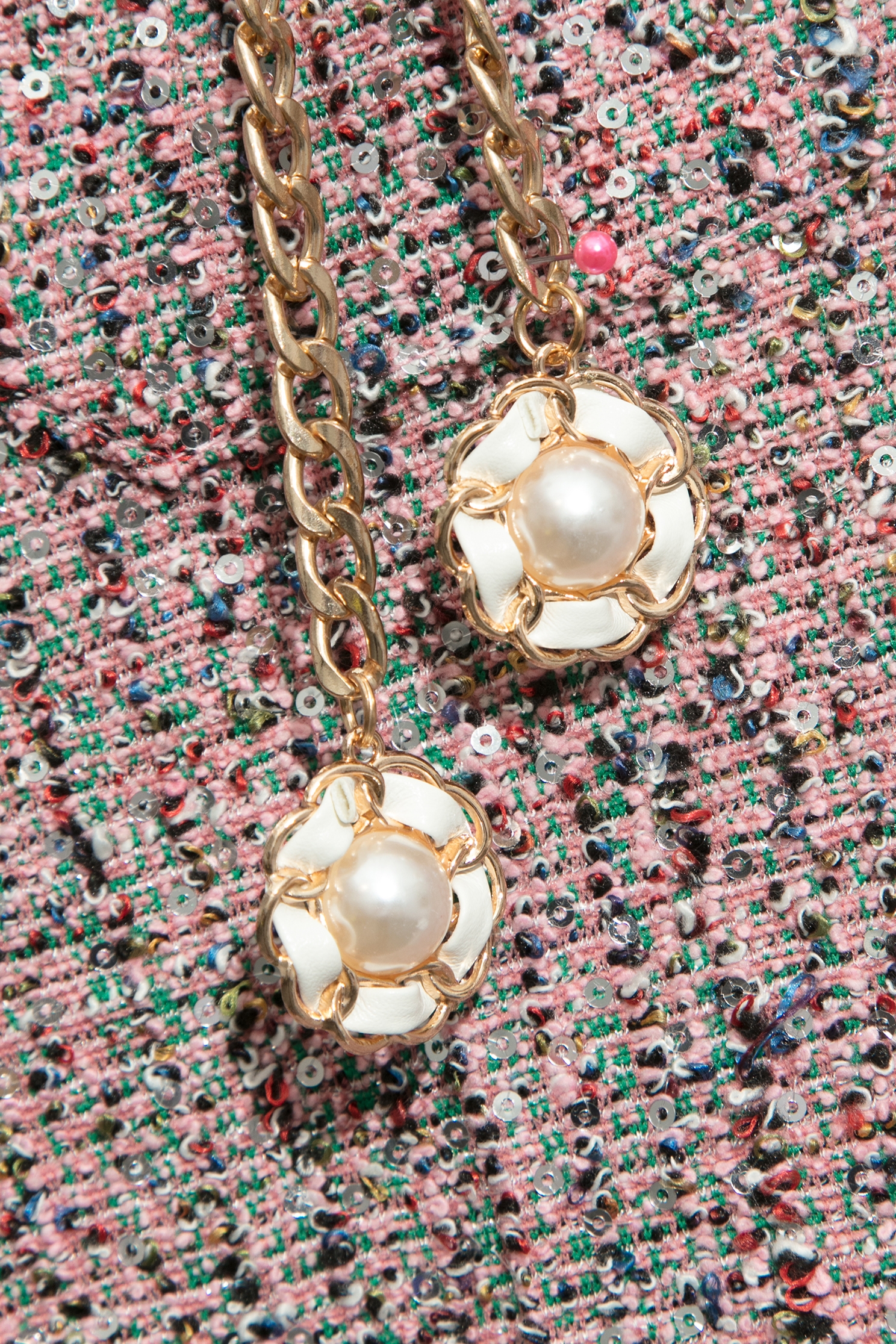 花丹色小香風花呢紗寬褲花丹色小香風花呢紗寬褲,寬褲,小香風,毛呢花呢,秋冬穿搭,褲子