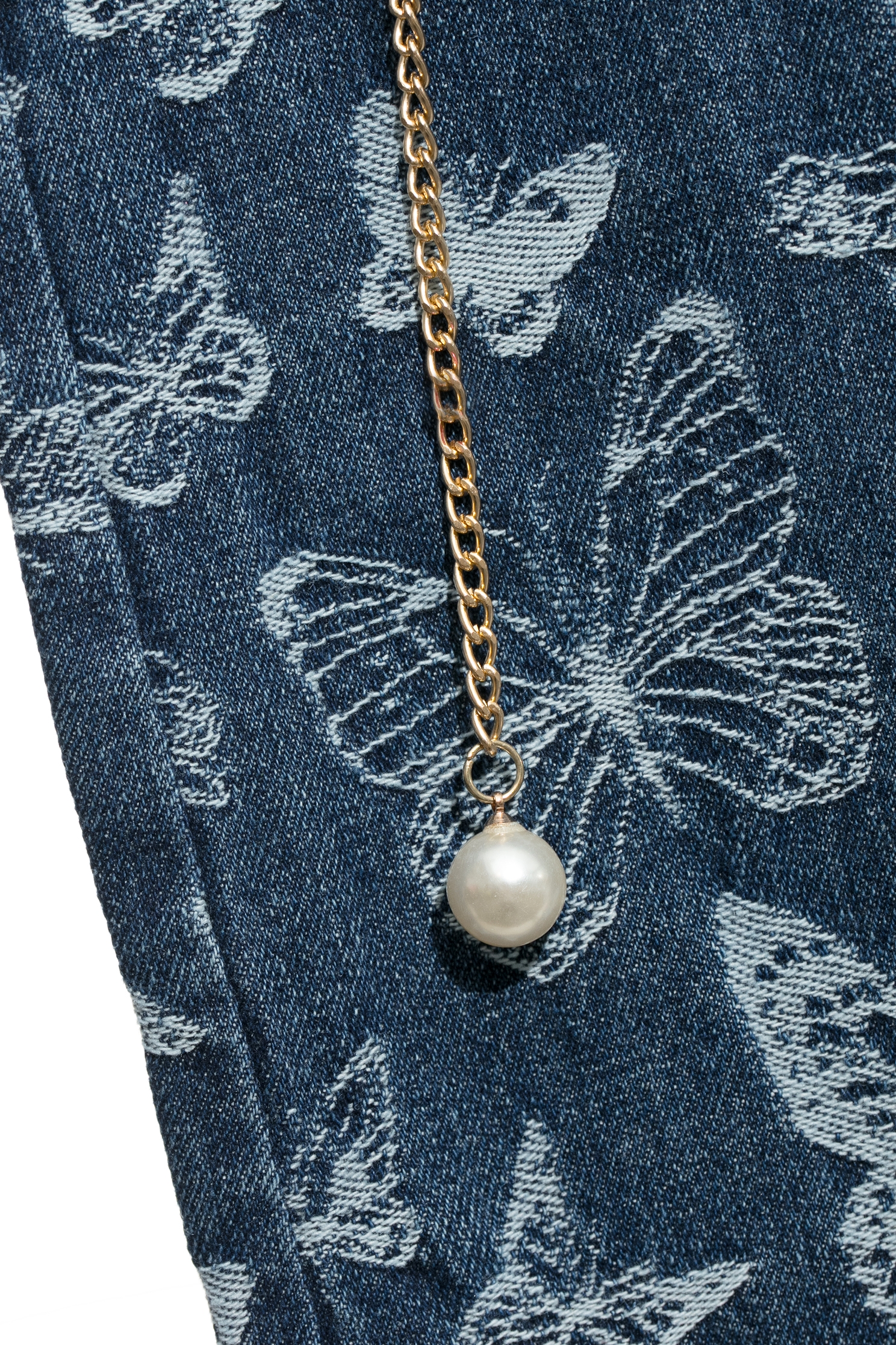 水洗蝴蝶紋理牛仔長褲水洗蝴蝶紋理牛仔長褲,小香風,牛仔,牛仔褲,秋冬穿搭,褲子