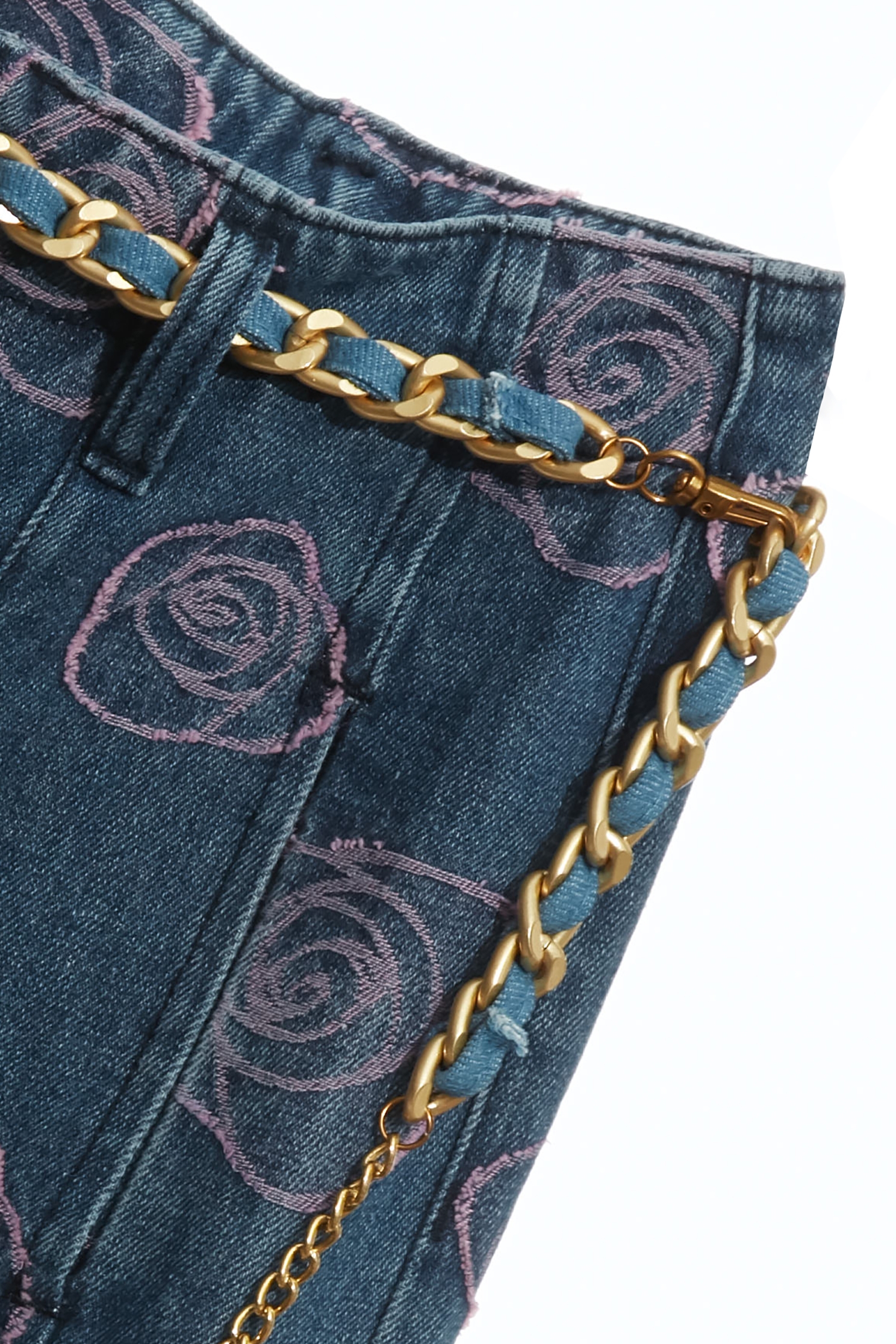 玫瑰花造型牛仔寬褲玫瑰花造型牛仔寬褲,小香風,牛仔,牛仔褲,秋冬穿搭,花花世界,褲子