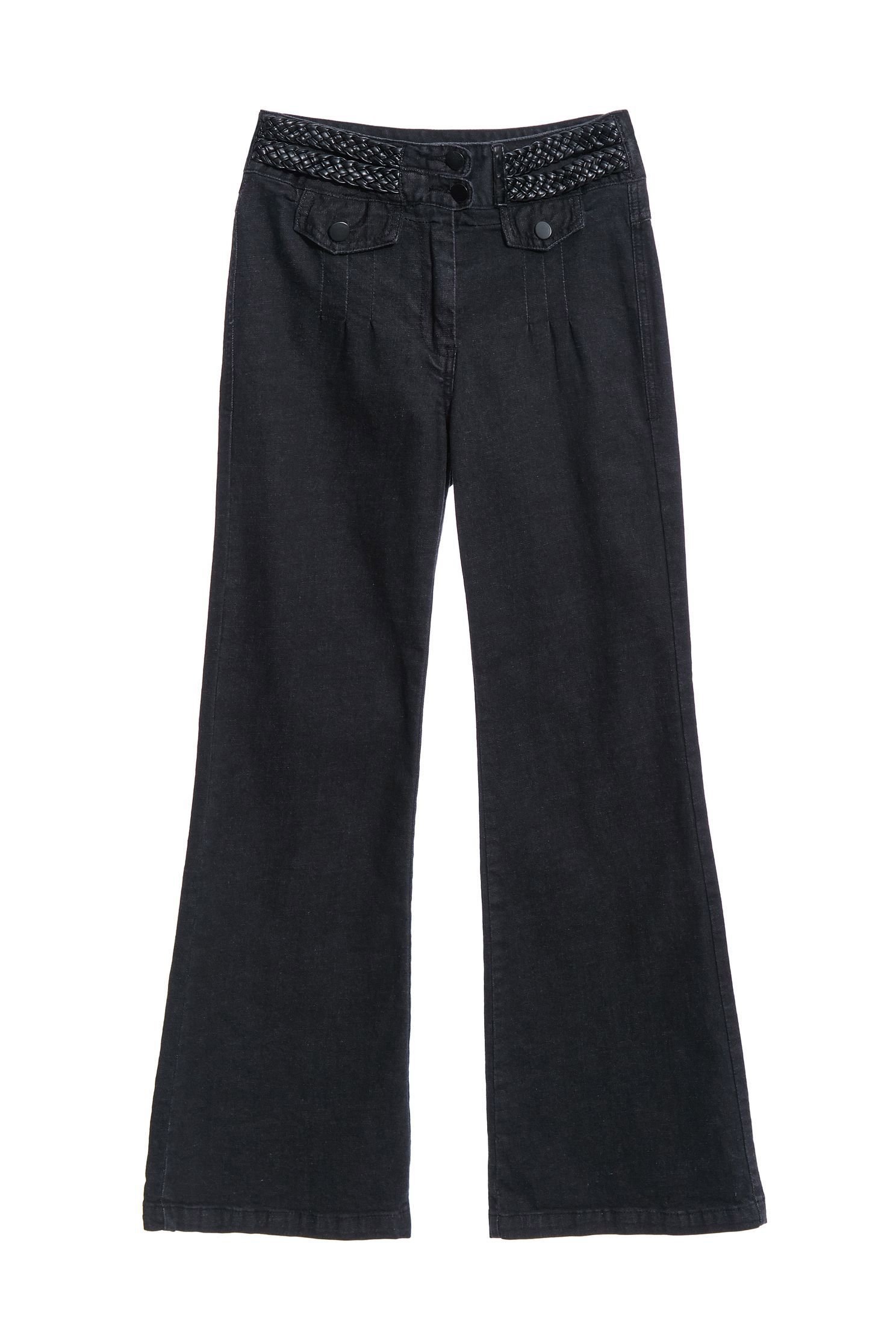 flared jeans,Tanning,Bell Bottom Jeans,cowboy,Jeans,Women's denim trousers,Pants,長褲,Thin pants,Black jeans,黑色褲子,Black trousers