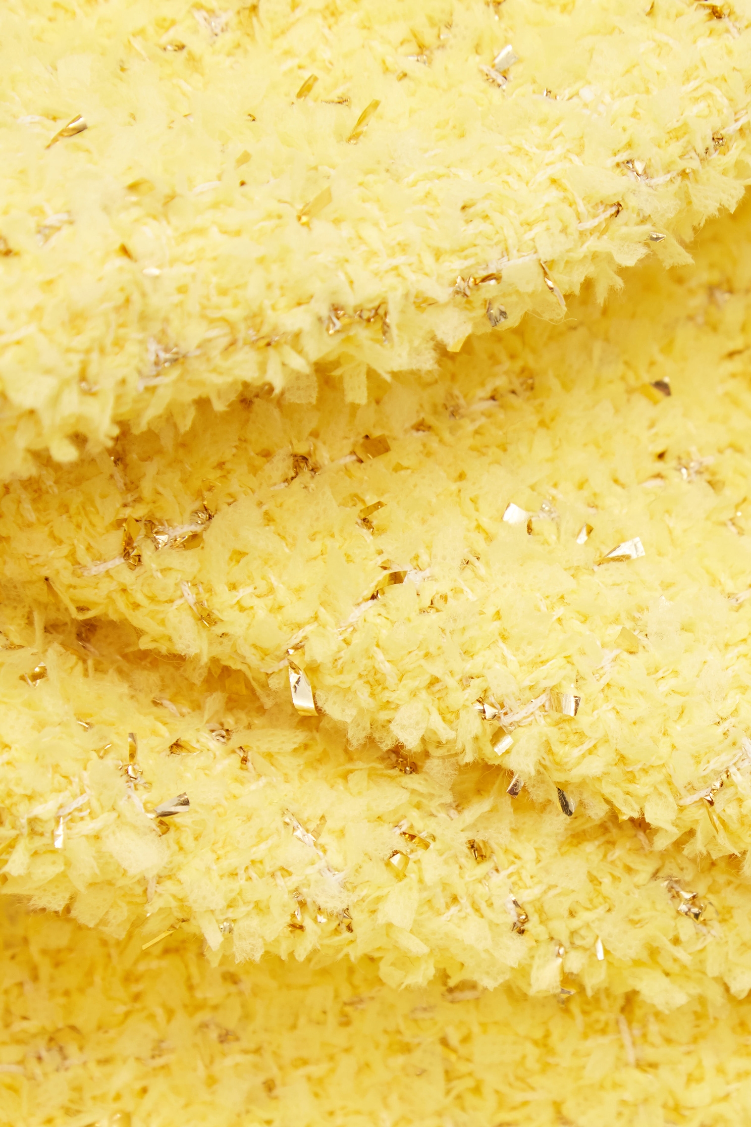 金菊亮黃色花呢紗短褲金菊亮黃色花呢紗短褲,上班OL穿搭,春夏穿搭,時髦成套搭配,珍珠,短褲,褲子