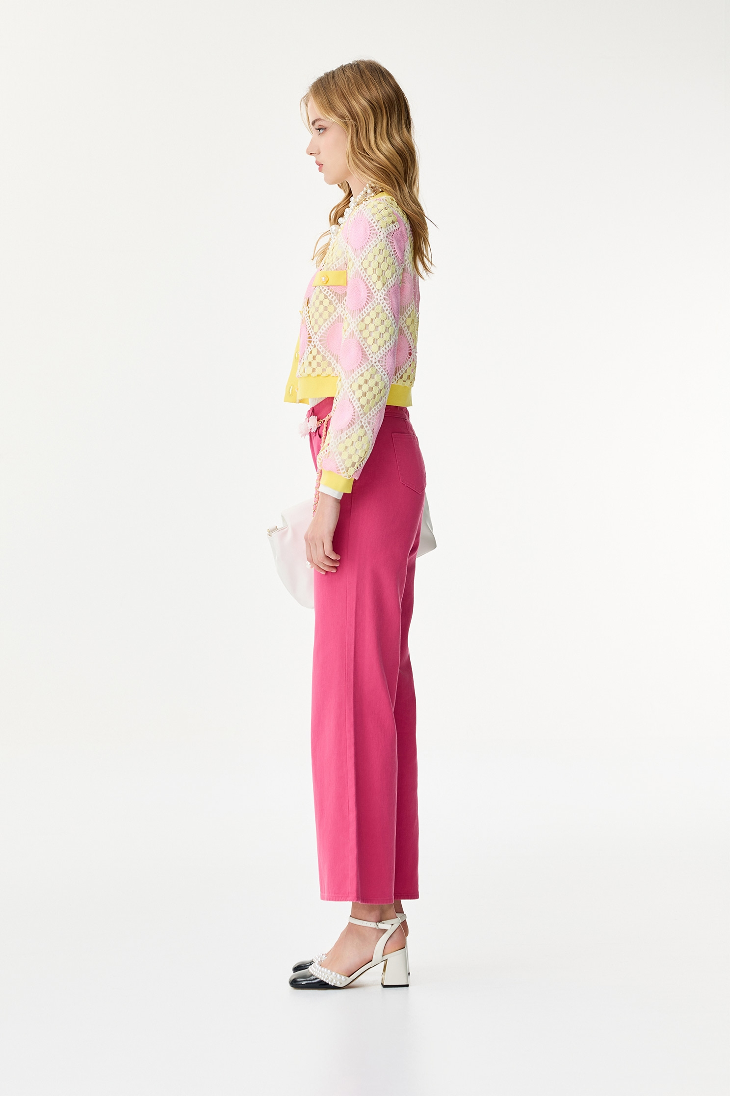 附珠花腰鍊牛仔長褲附珠花腰鍊牛仔長褲,上班OL穿搭,春夏穿搭,牛仔,牛仔褲,褲子