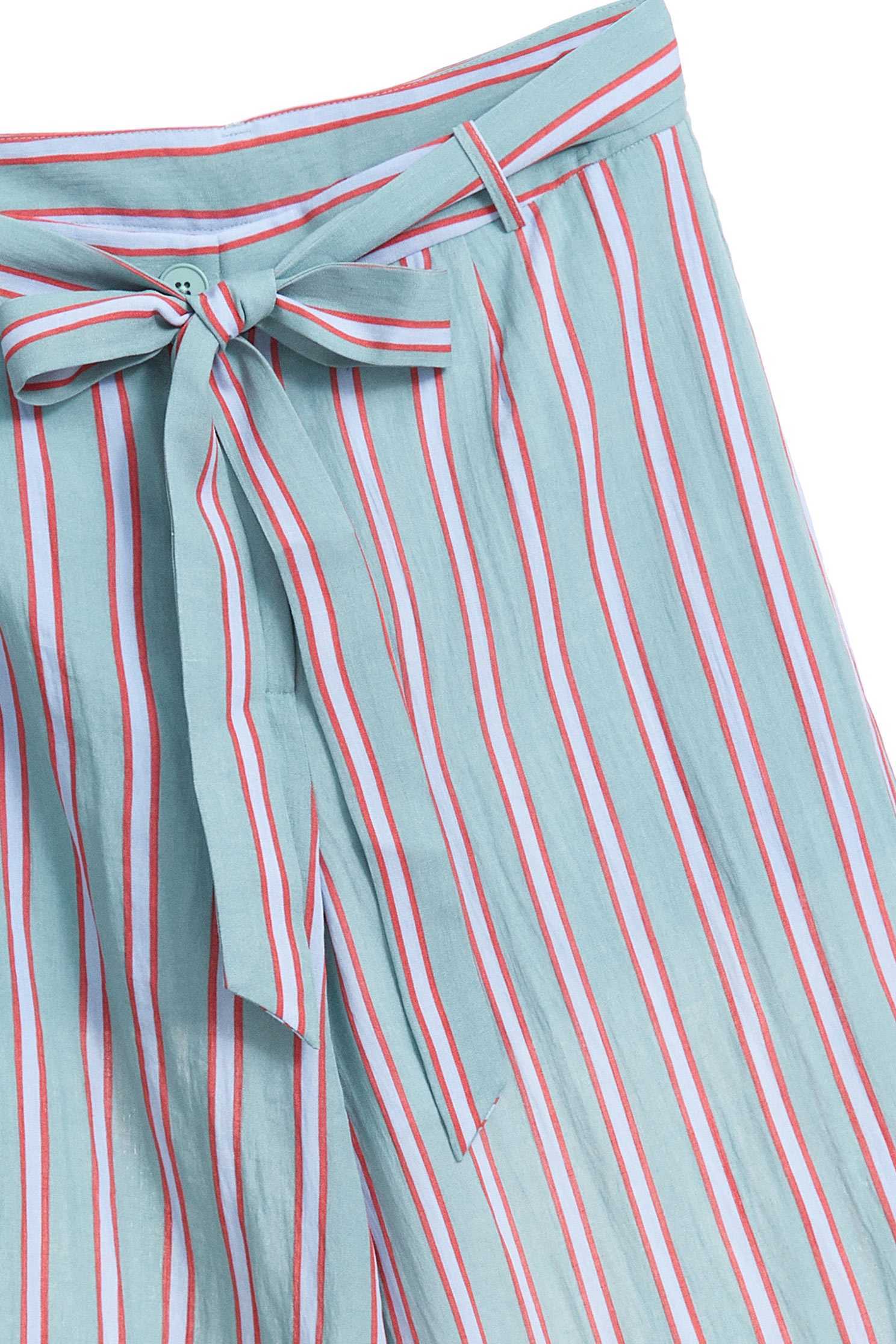 Color strips culottes,culottespants,pants,wasthin