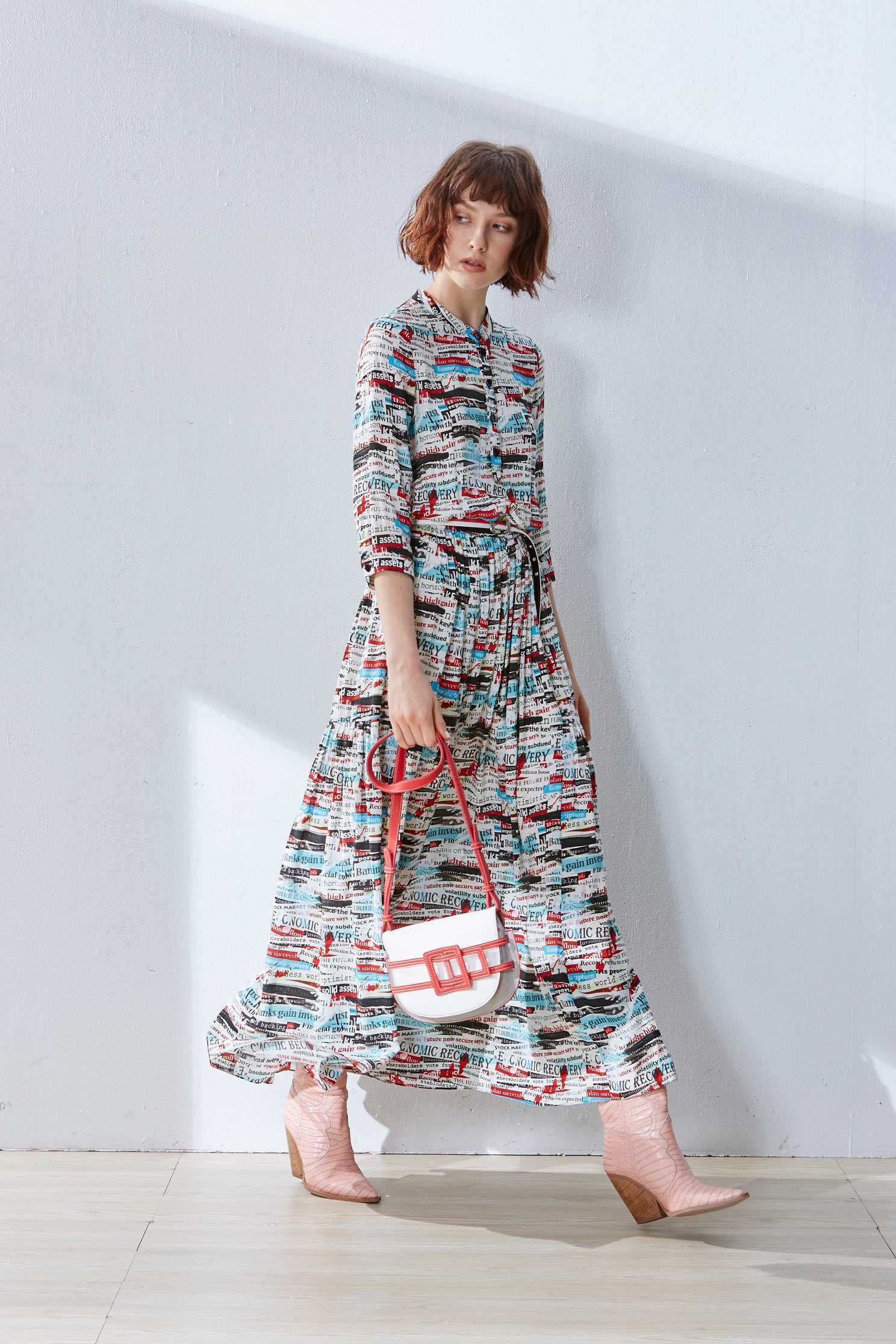 Painted exotic dress,dress,casualdress,printeddress,longdress,longsleevedress