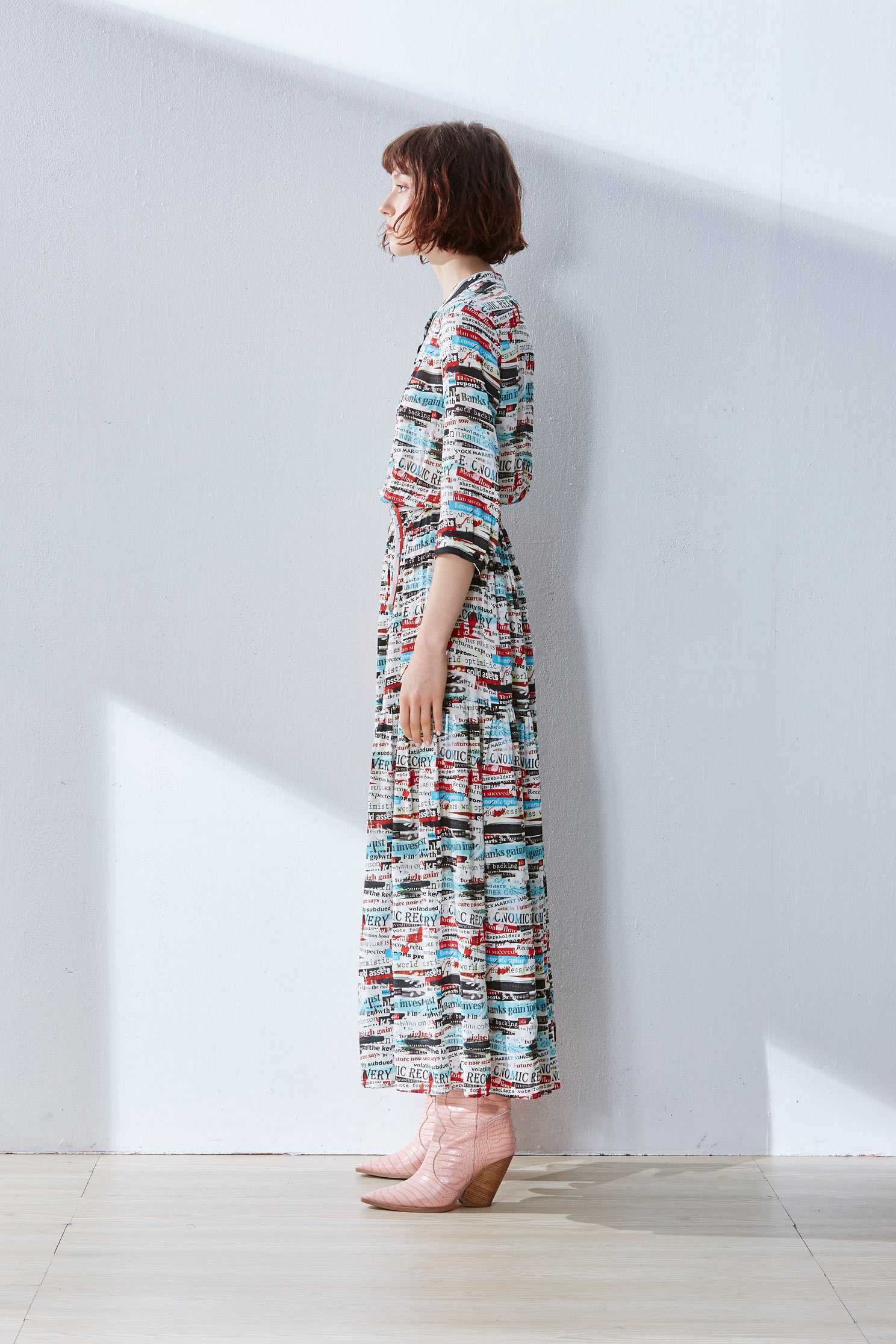 Painted exotic dress,dress,casualdress,printeddress,longdress,longsleevedress