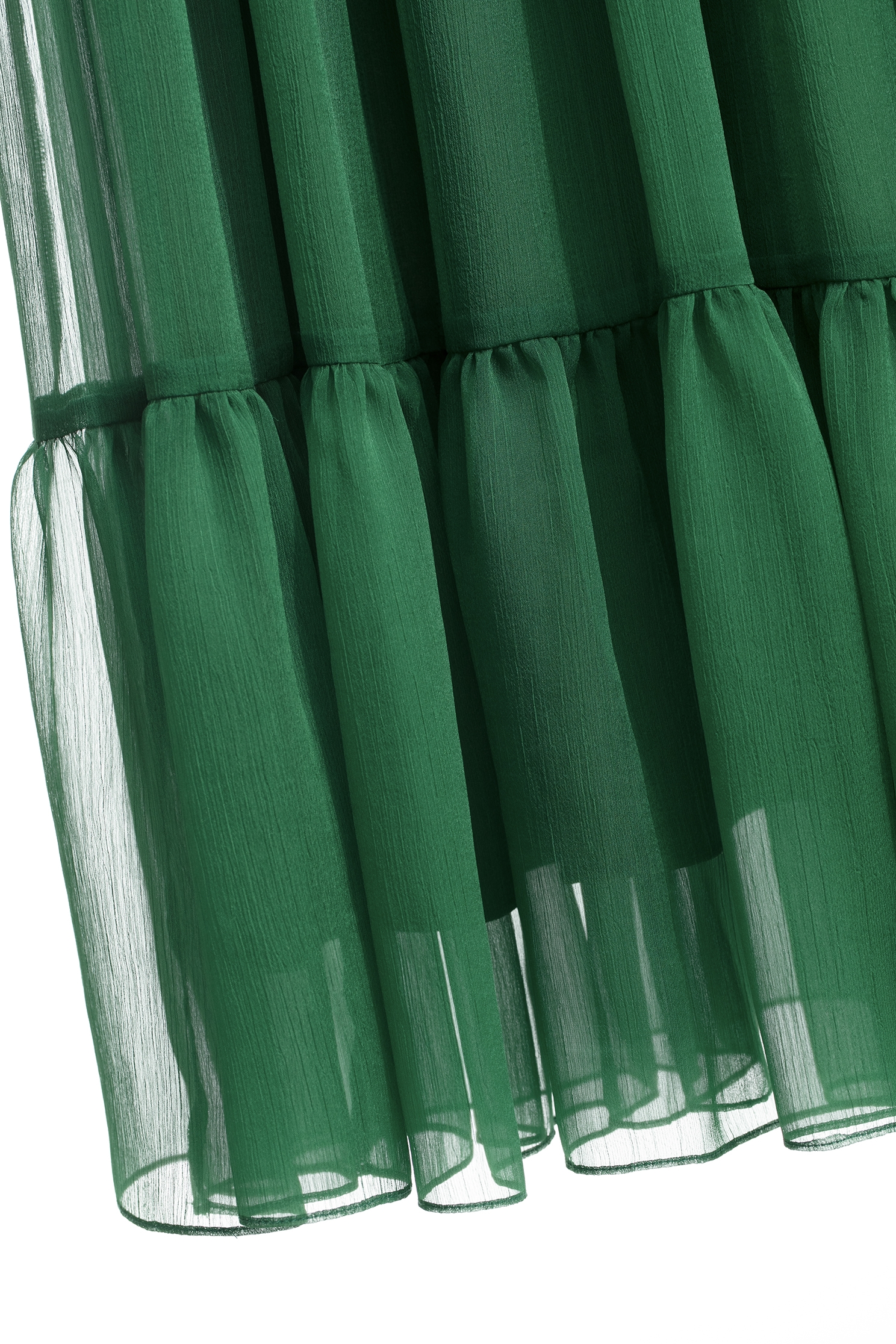 翡翠色飄逸長洋裝翡翠色飄逸長洋裝,V領洋裝,一般洋裝,人氣商品,小禮服,洋裝特輯,派對特輯,秋冬穿搭,荷葉,長洋裝,長袖洋裝,雪紡,雪紡洋裝