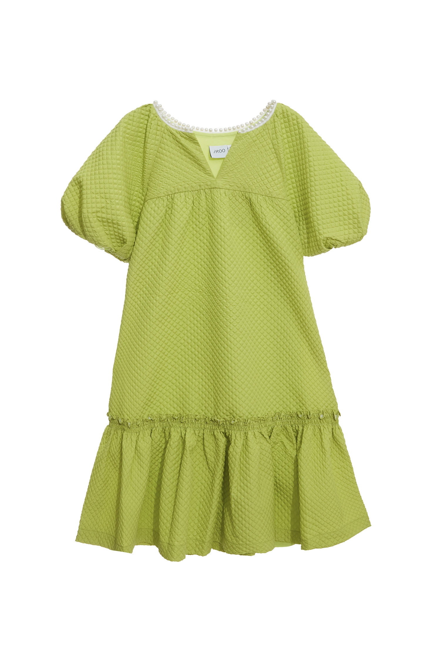 青蘋果珍珠領洋裝青蘋果珍珠領洋裝,V領洋裝,一般洋裝,洋裝特輯,派對特輯,珍珠,短袖洋裝,秋冬穿搭