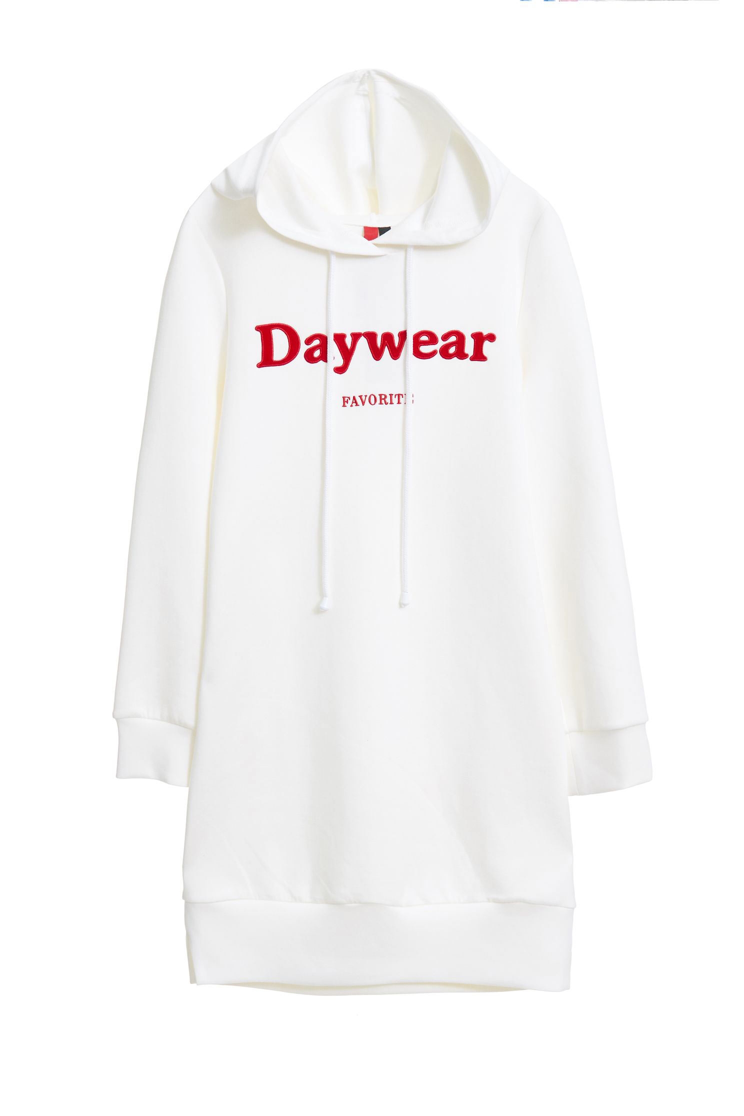 Hood long version of the dress,Dress,Casual dress,White dress,Long dress