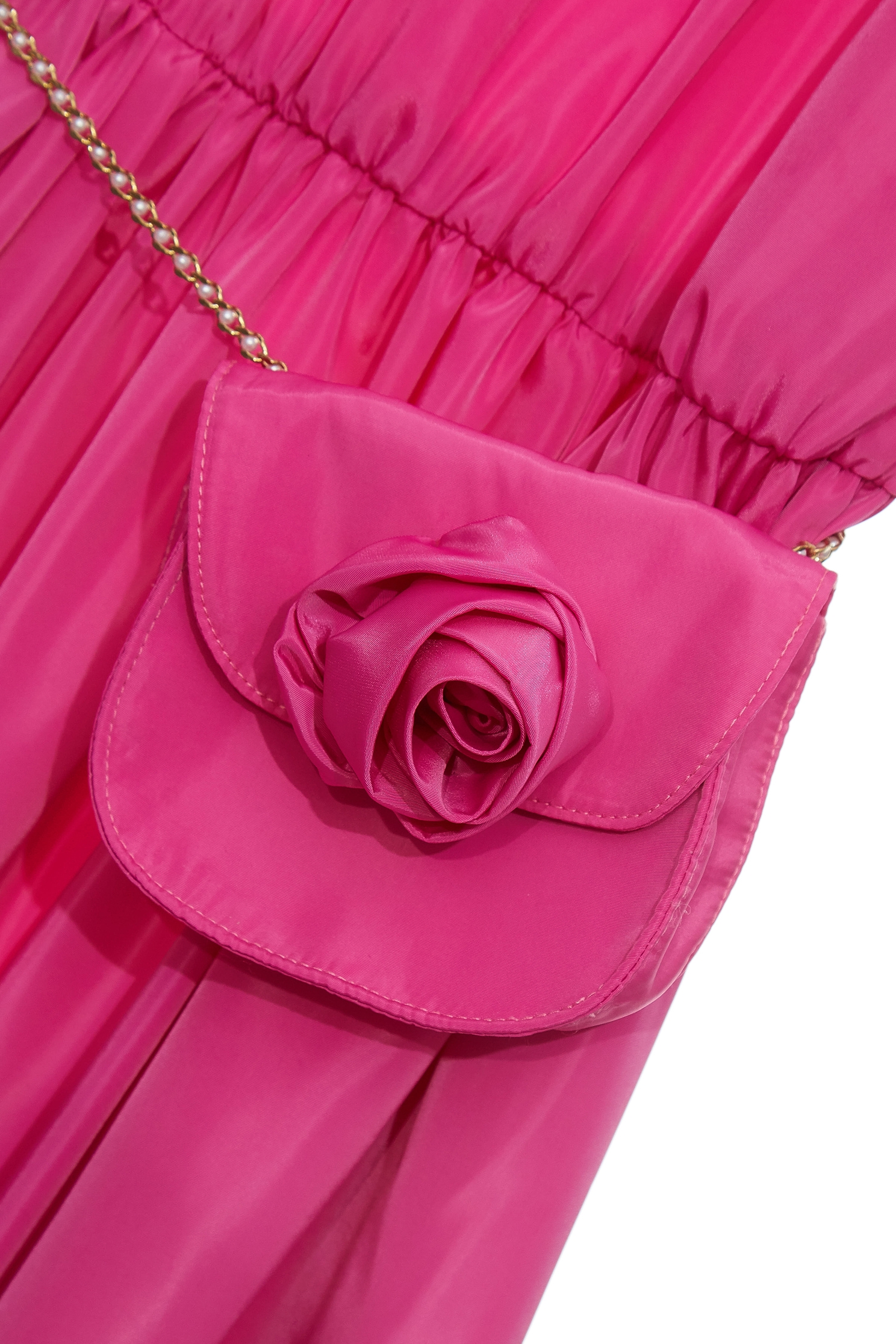 寶石色有腰包洋裝寶石色有腰包洋裝,U領洋裝,春夏穿搭,洋裝特輯,無袖洋裝,短袖洋裝,花花世界,荷葉