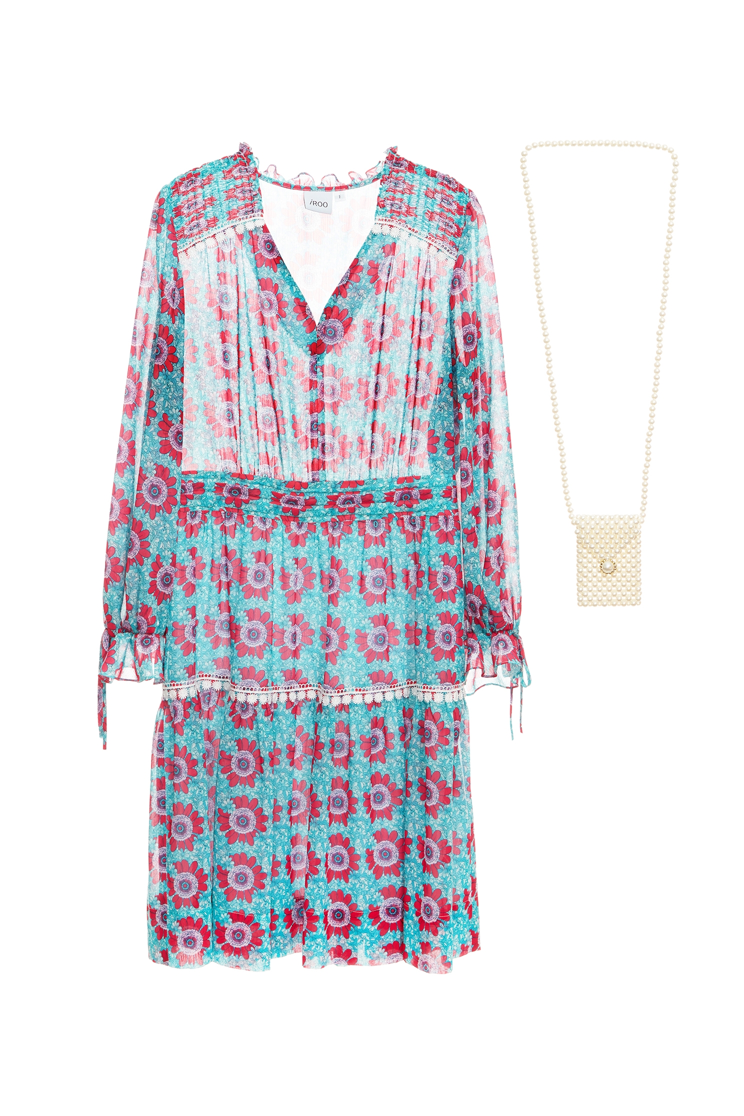 澄澈青藍色雪紡印花洋裝澄澈青藍色雪紡印花洋裝,V領洋裝,人氣商品,側背包,印花洋裝,小禮服,春夏穿搭,洋裝特輯,珍珠,花花世界,長袖洋裝,雪紡,雪紡洋裝